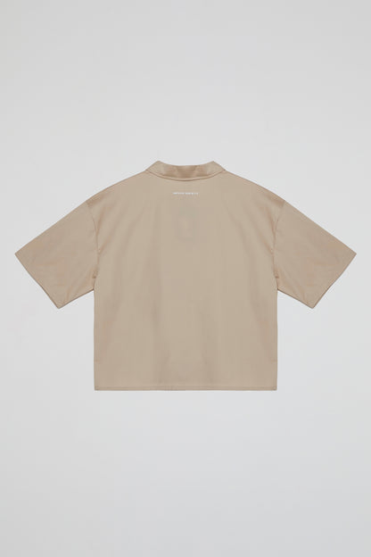 BHS BLAZE CROPPED BEIGE SHIRT