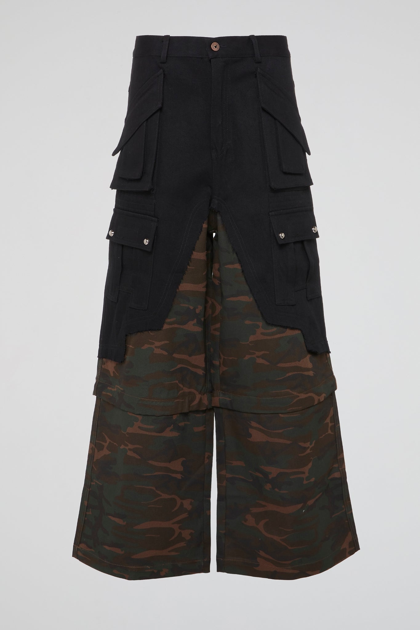 DUMIST KOREA CAMO BLACK CARGO JEANS