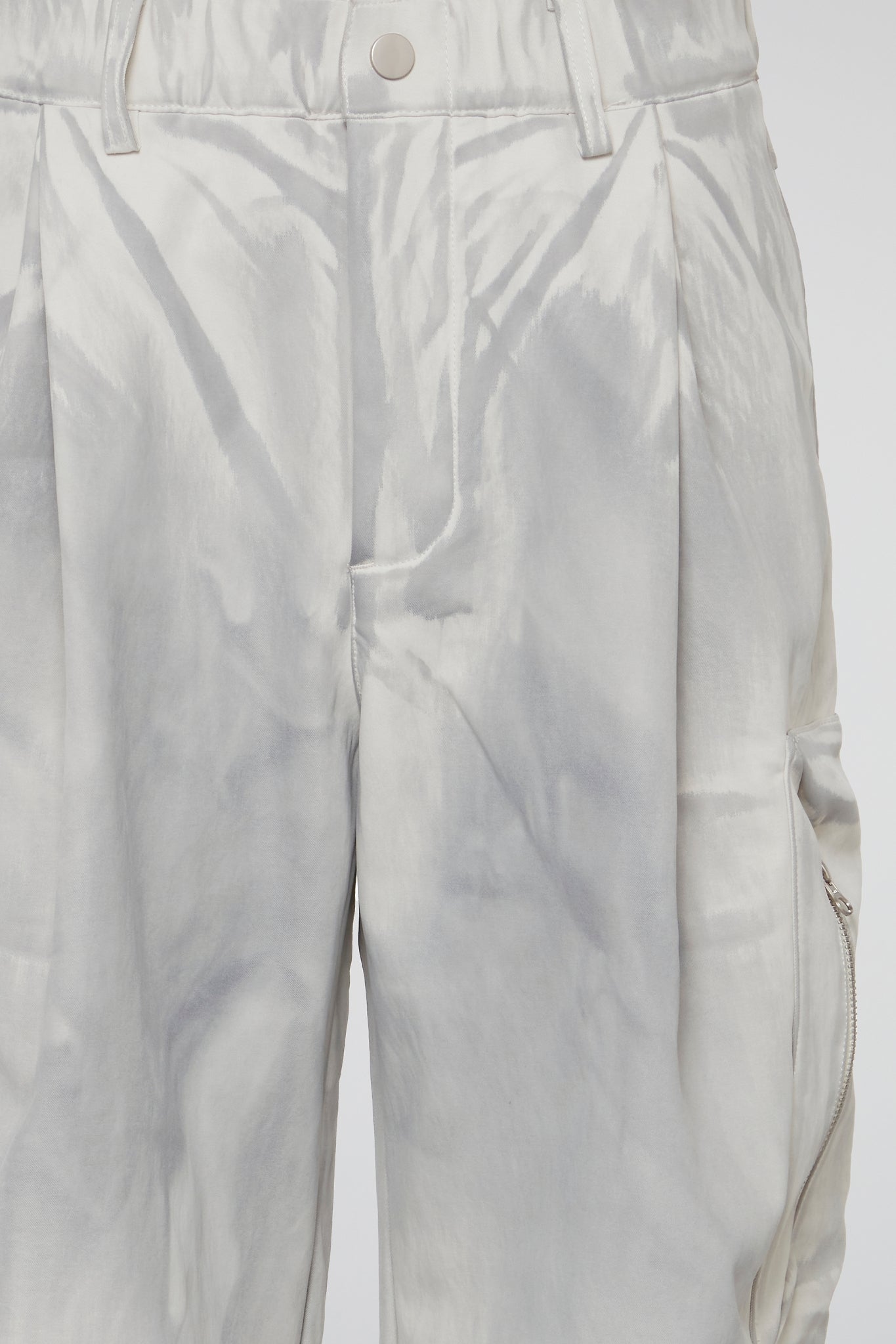 DUMIST KOREA WHITE AND GREY FADED TROUSERS