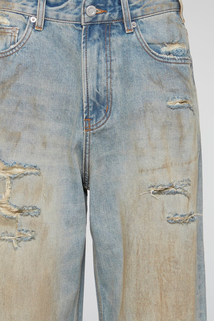 DUMIST KOREA FLARES DENIM PANTS