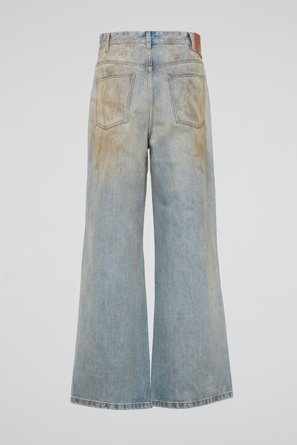 DUMIST KOREA FLARES DENIM PANTS