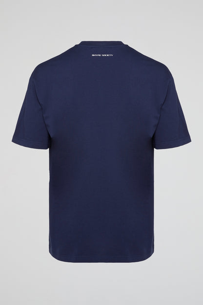 BHYPE SOCIETY - ANY TIME NAVY BLUE TSHIRT