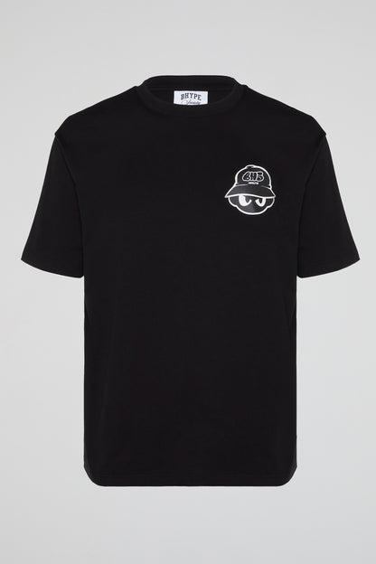 BHYPE SOCIETY - BHS BBOY HEAD BLACK TSHIRT