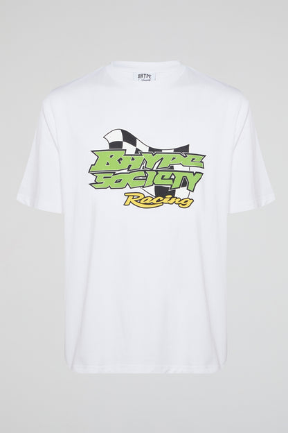 BHYPE SOCIETY - BHS RACING GAME WHITE TSHIRT