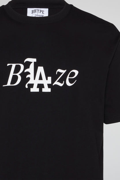 BHYPE SOCIETY - BLAZE  BLACK TSHIRT