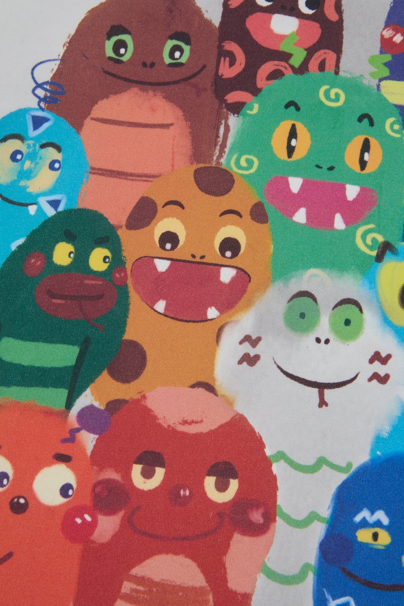 DUMIST - RAINBOW MONSTERS WHITE TSHIRT