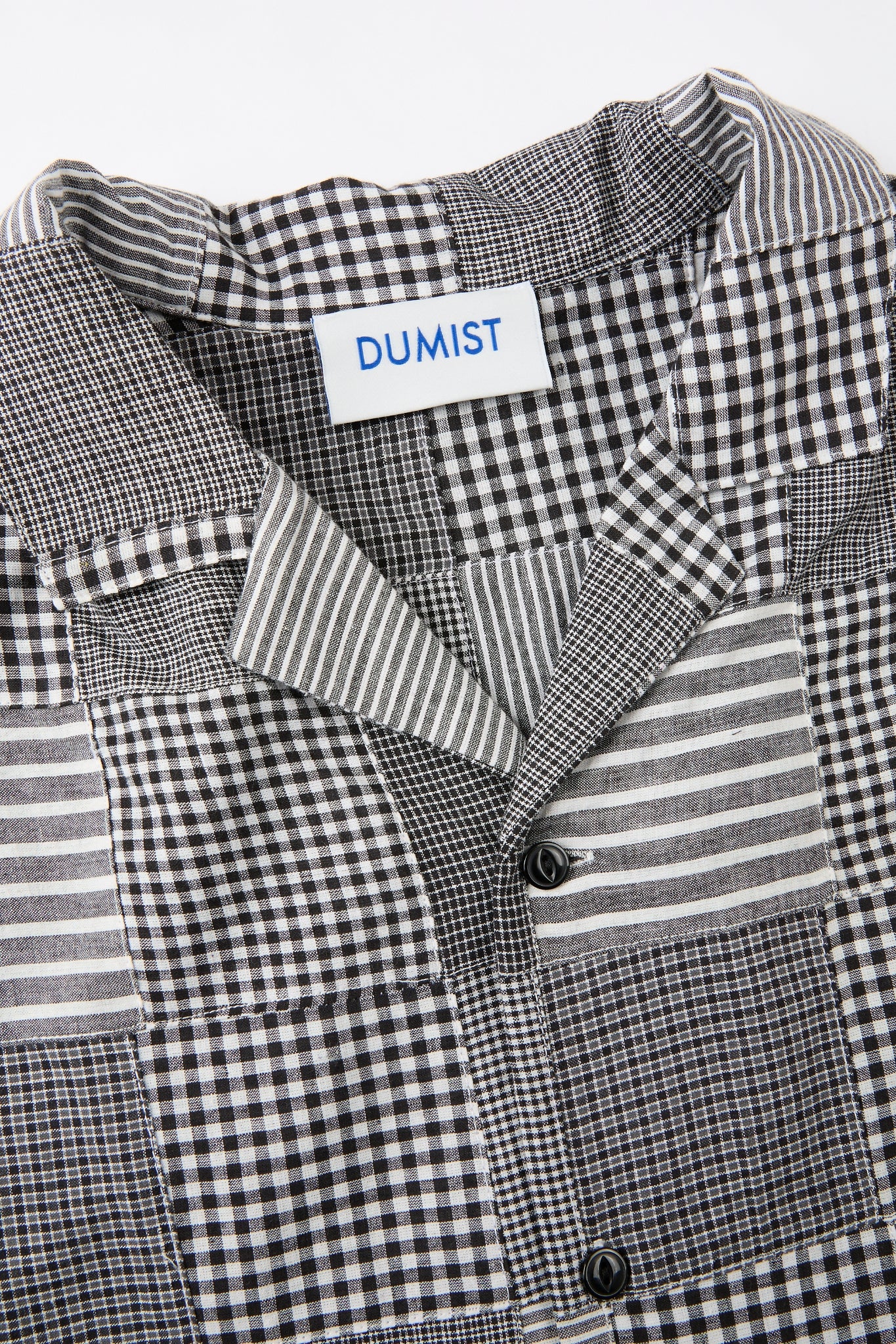 DUMIST - GREY SQUARES LONG SLEEVES SHIRT