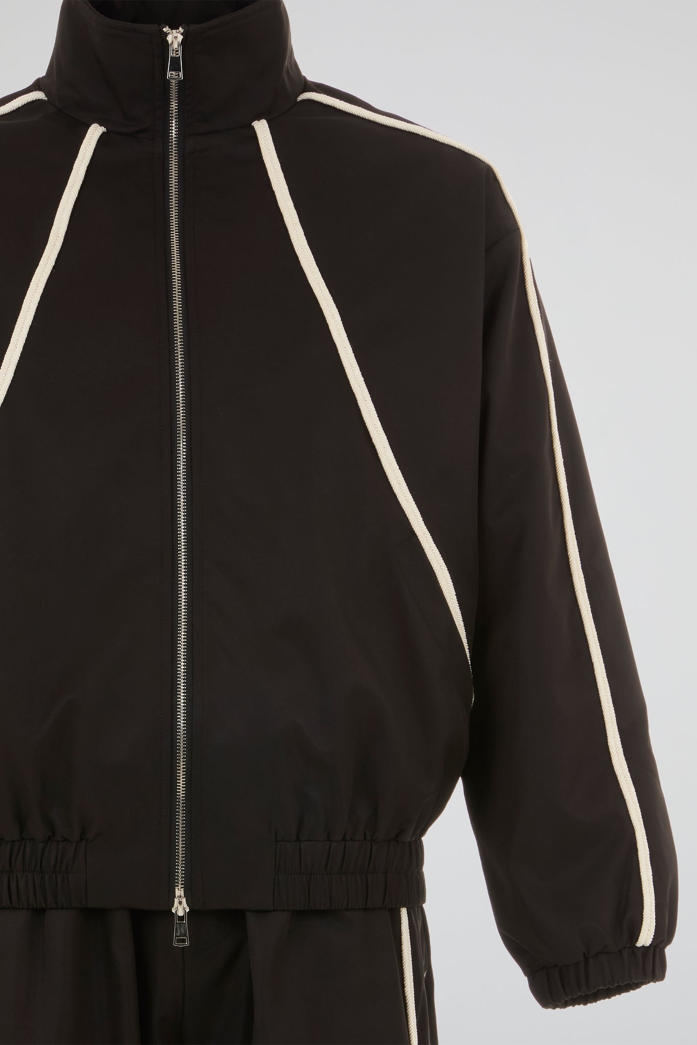 DUMIST - STRIPPED NYLON BLACK TRACKSUIT