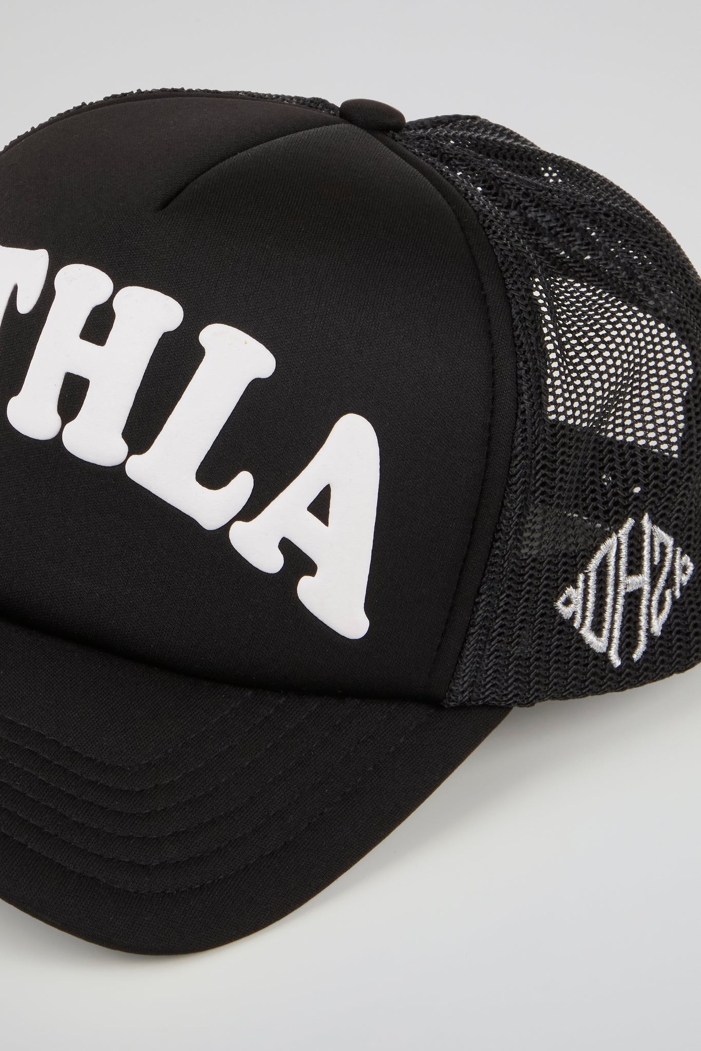 KTH KILL THE HYPE HAT - FOAM BLACK & WHITE TRUCKER HAT