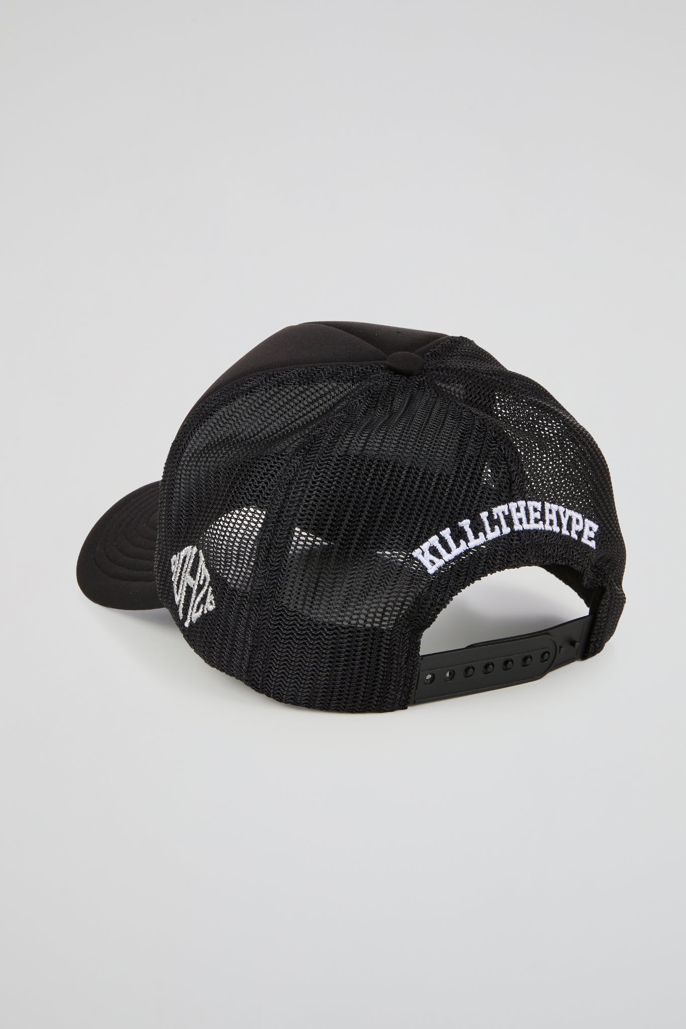 KTH KILL THE HYPE HAT - FOAM BLACK & WHITE TRUCKER HAT