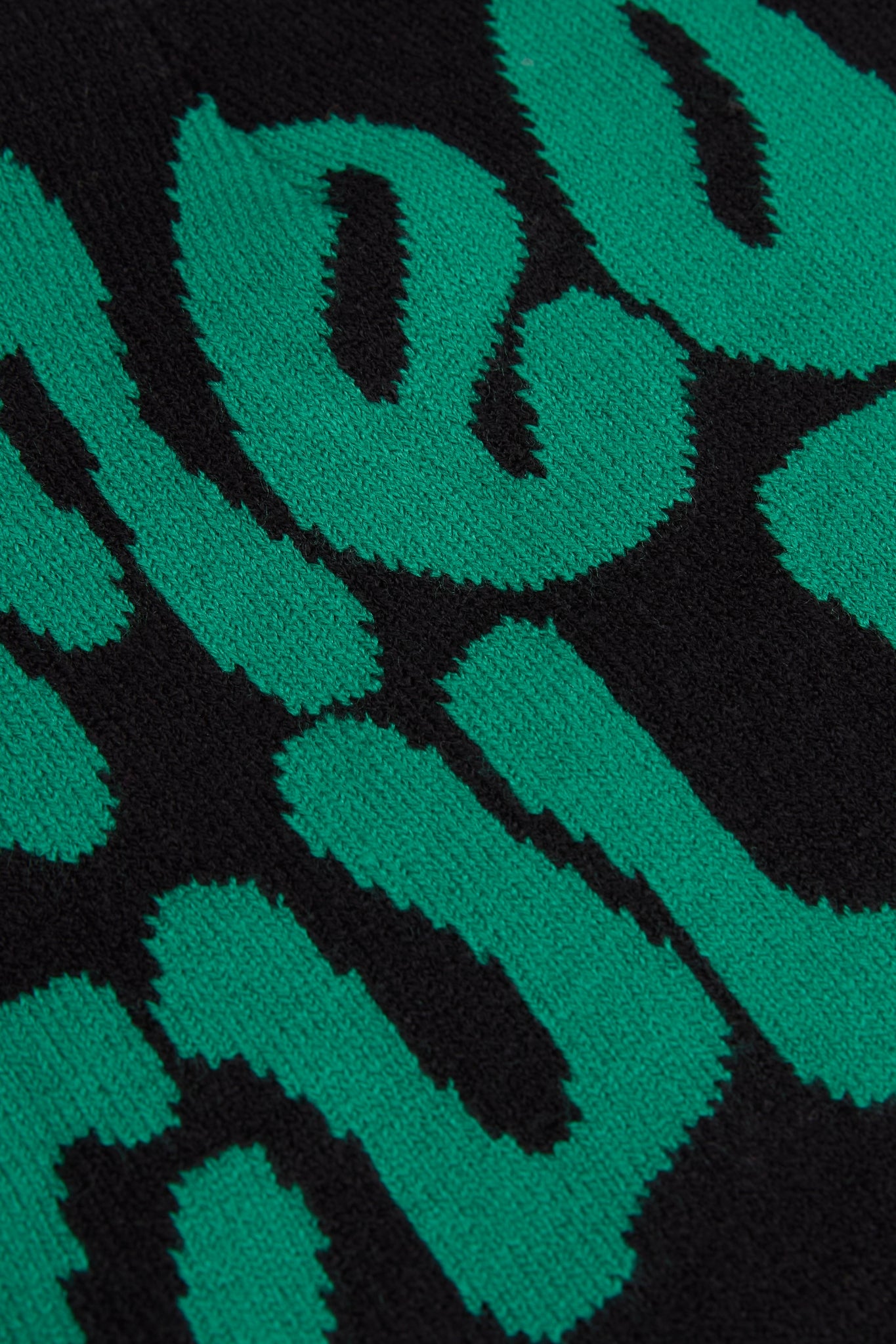 Mea Culpa Black & Green Knitted Beanie