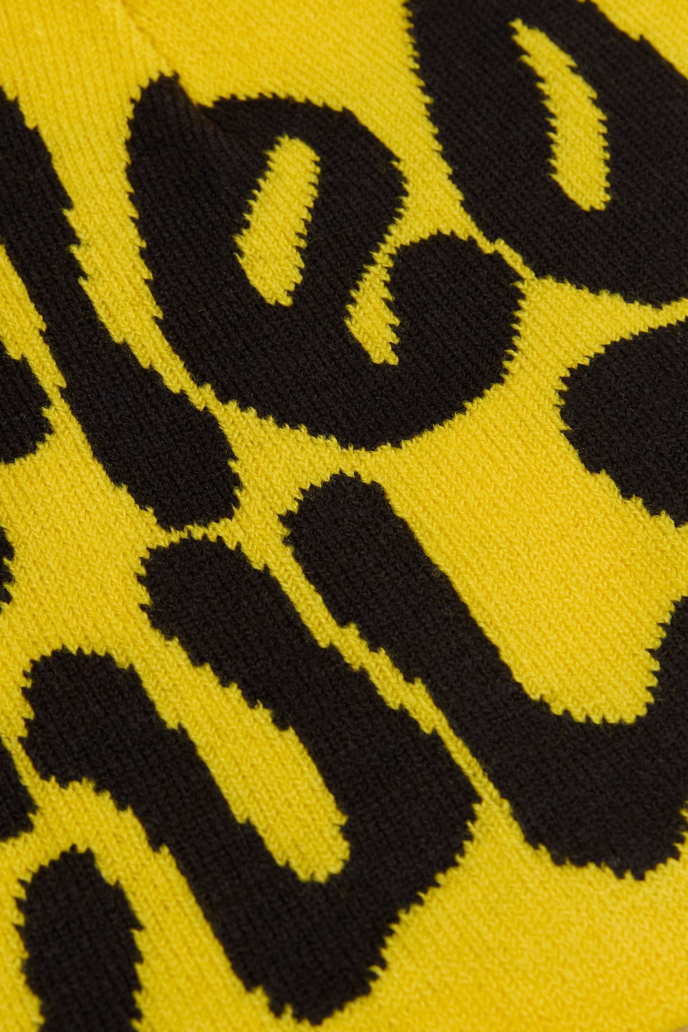 Mea Culpa Yellow & Black Knitted Beanie