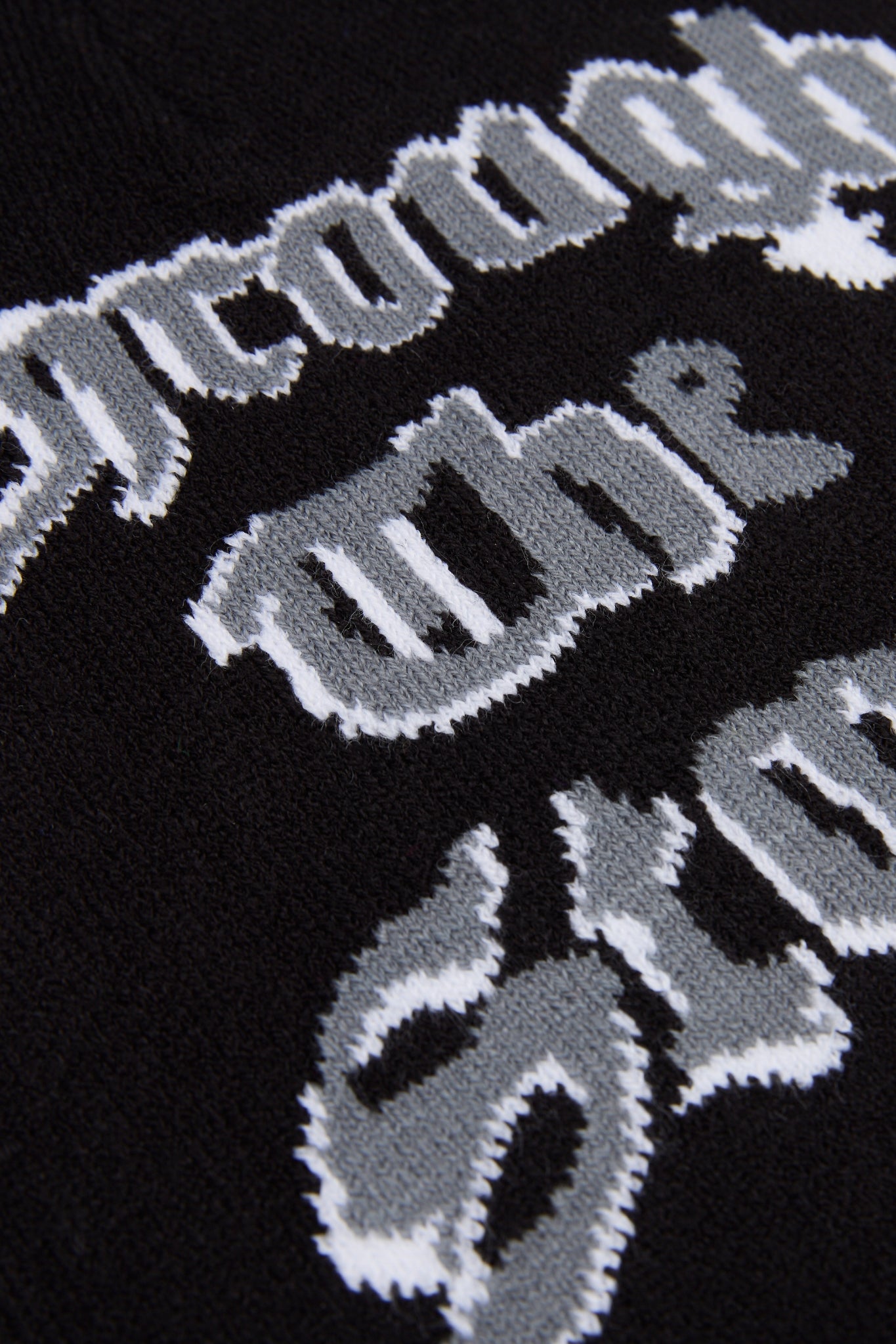 Trough the storm Black Knitted Beanie