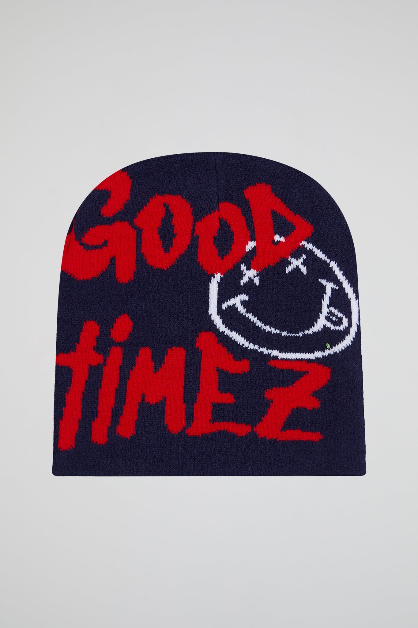Good Timez Smiley Navy blue Knitted Beanie