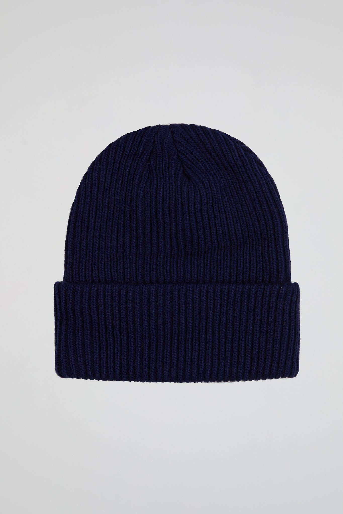 Rhinestone navy blue lined beanie
