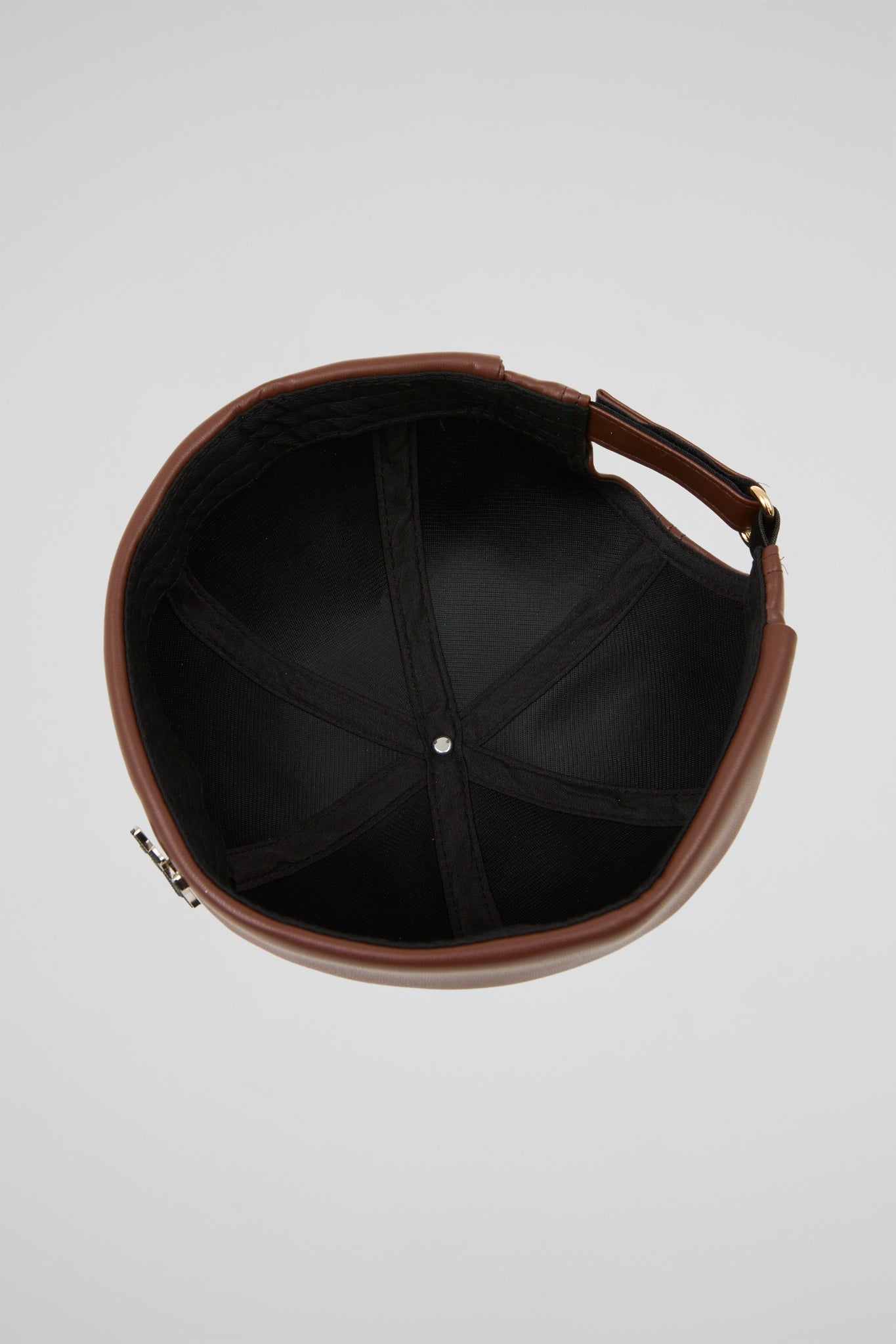 Docker Hat NY Pink PU Leather