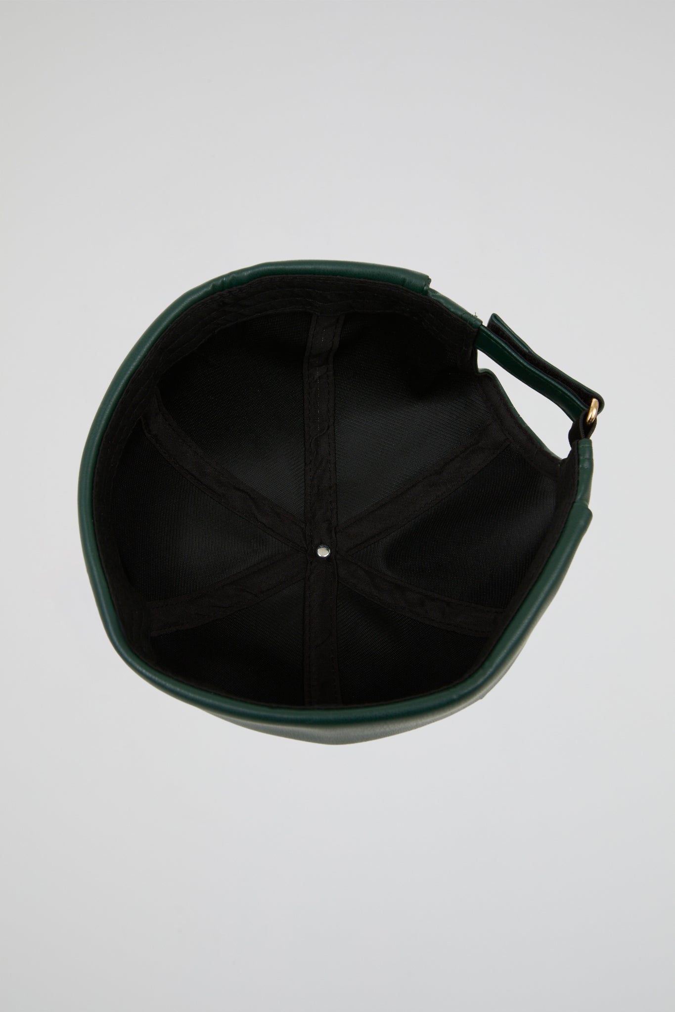 Forest green docker hat PU Leather