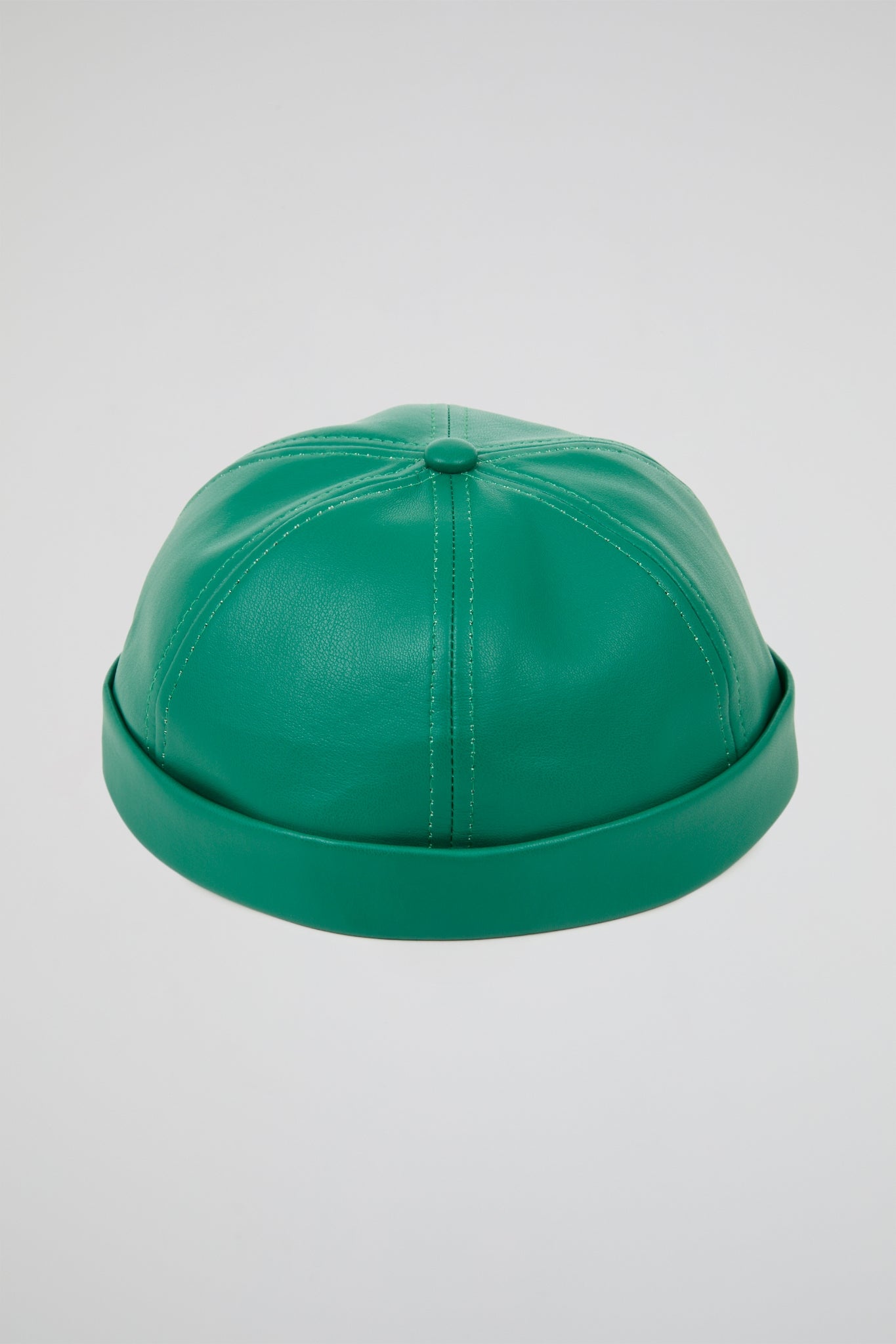 Celtic green docket hat PU Leather