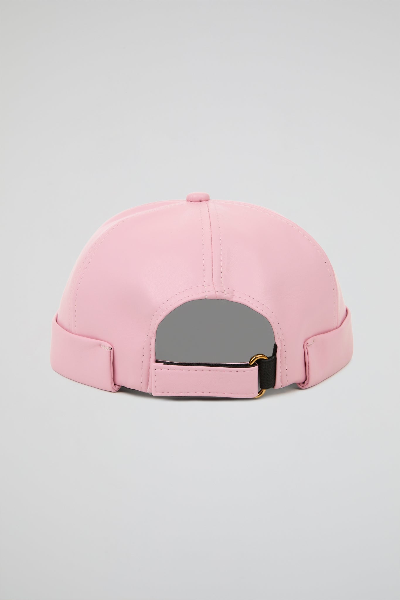 Pink docker hat PU Leather