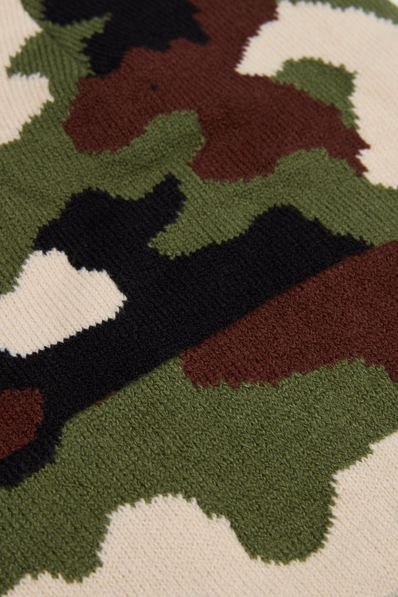 Khaki-Brown Camouflage Knitted Beanie