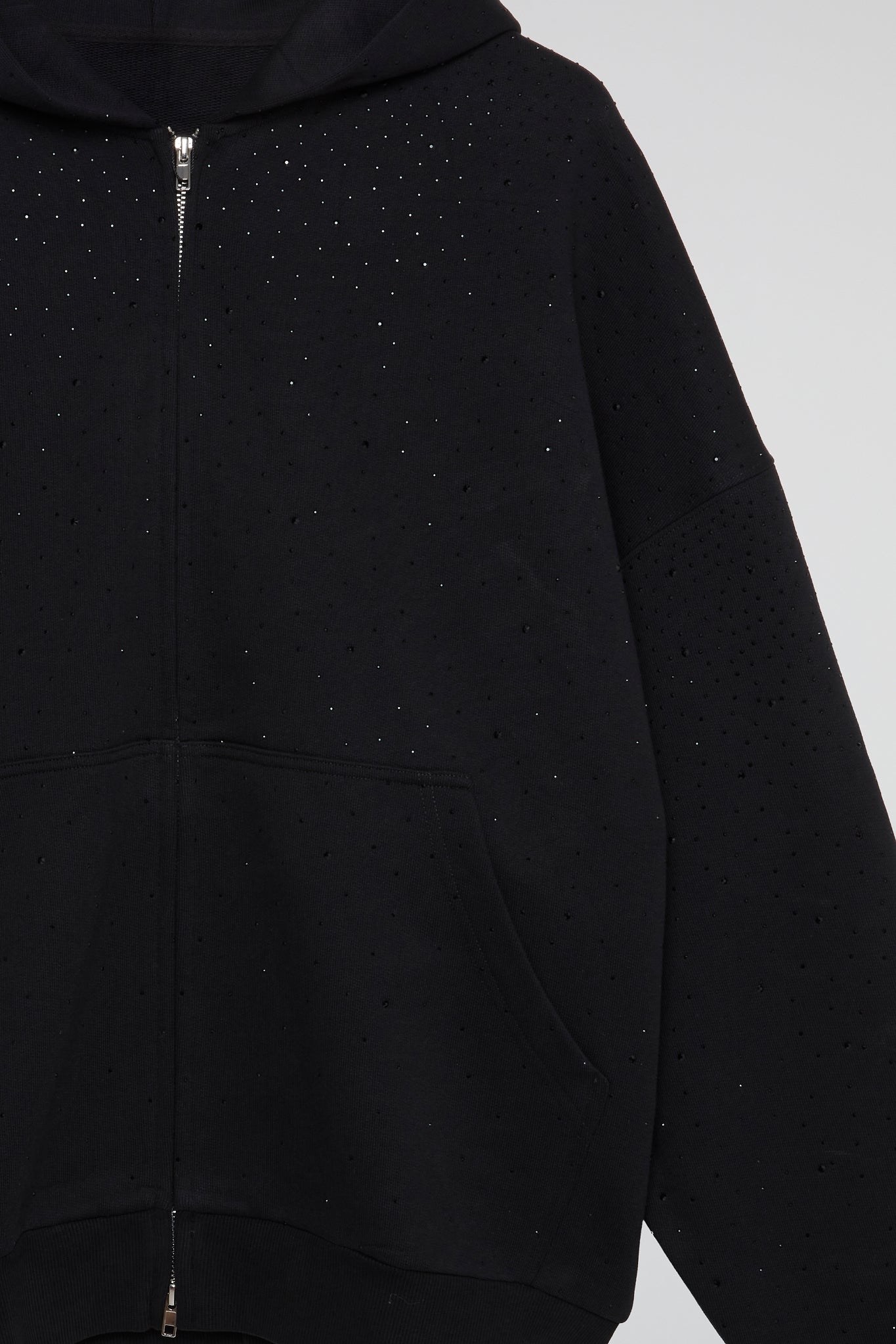 Dumist Black Strassy rain Hoodie