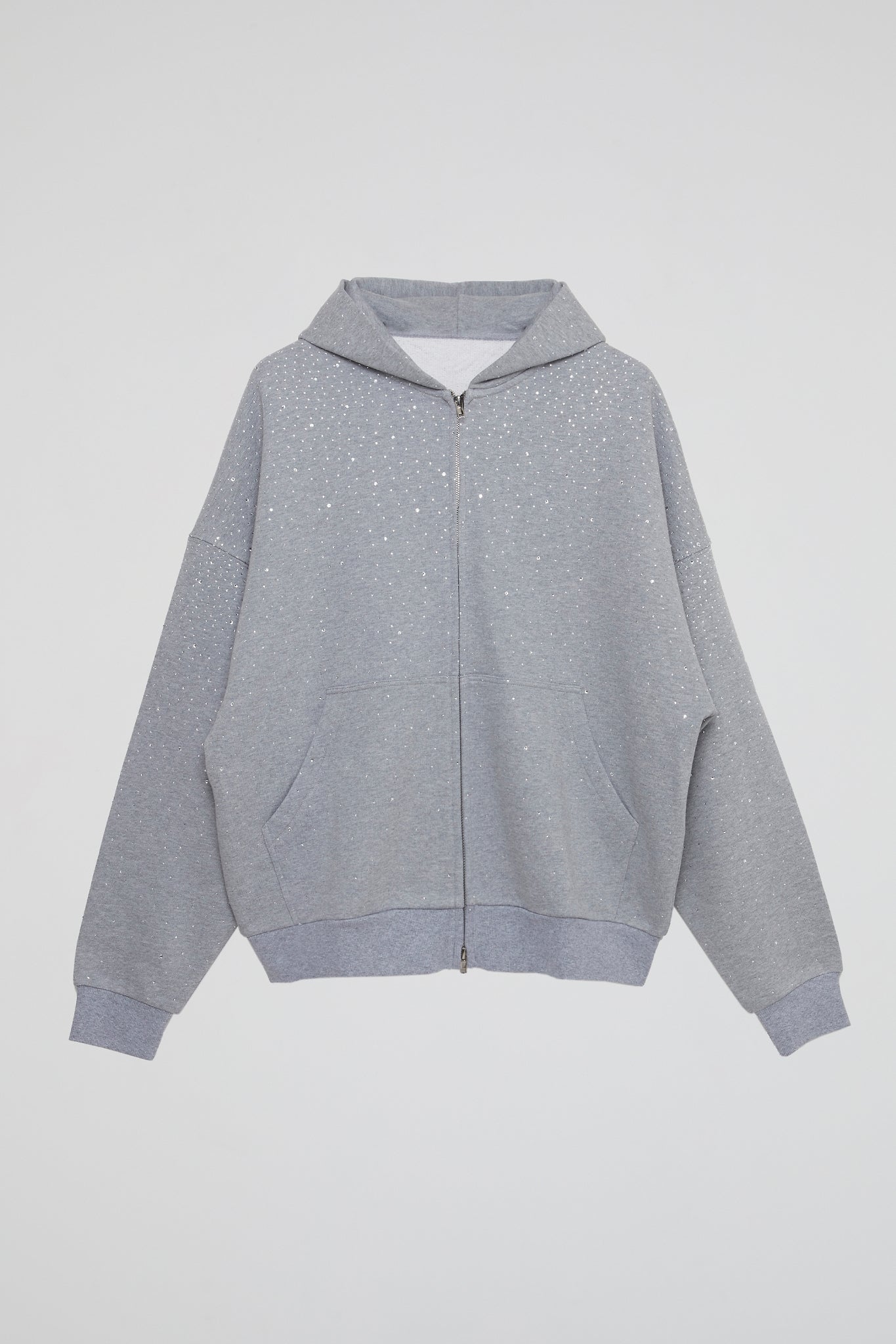 Dumist Grey Strassy rain Hoodie