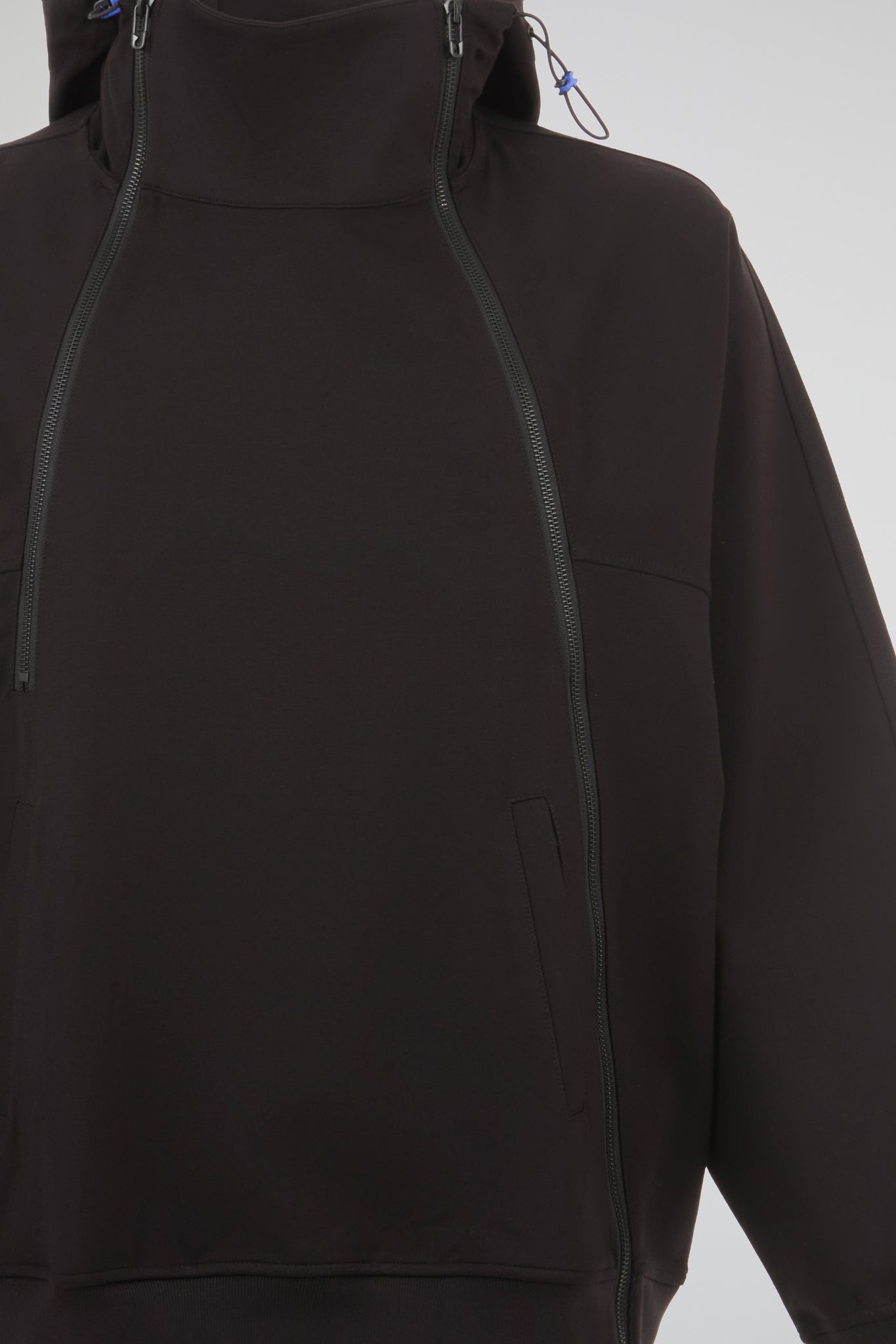 Dumist - Black Structured Field Jacket Hoodie