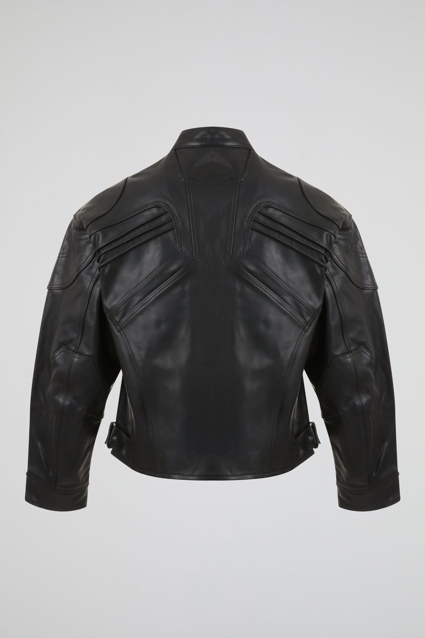 Dumist – Black Leather Biker Jacket