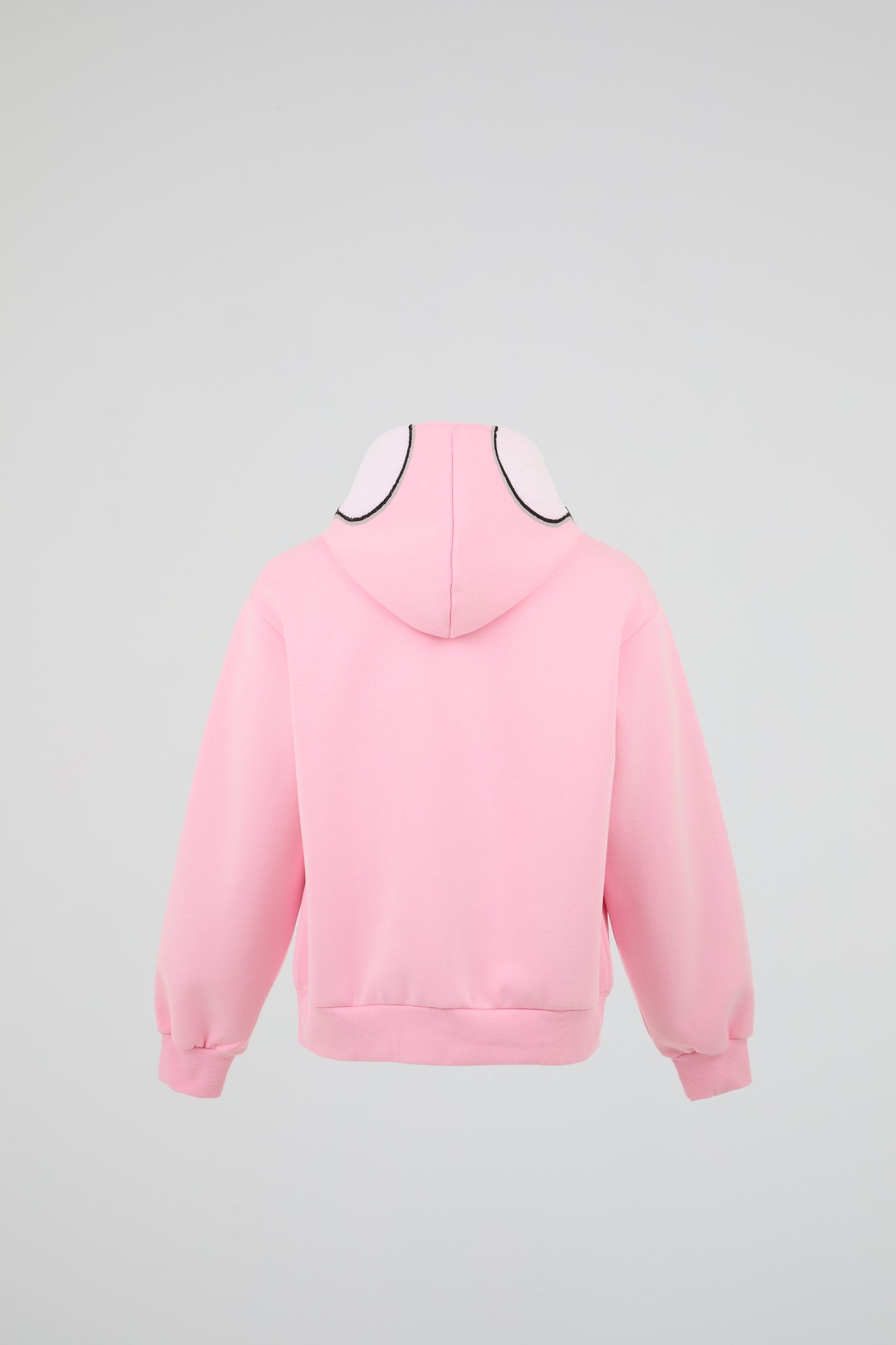 BHYPE PINK & WHITE SKELETON CHENILLE ZIP HOODIE (KIDS)