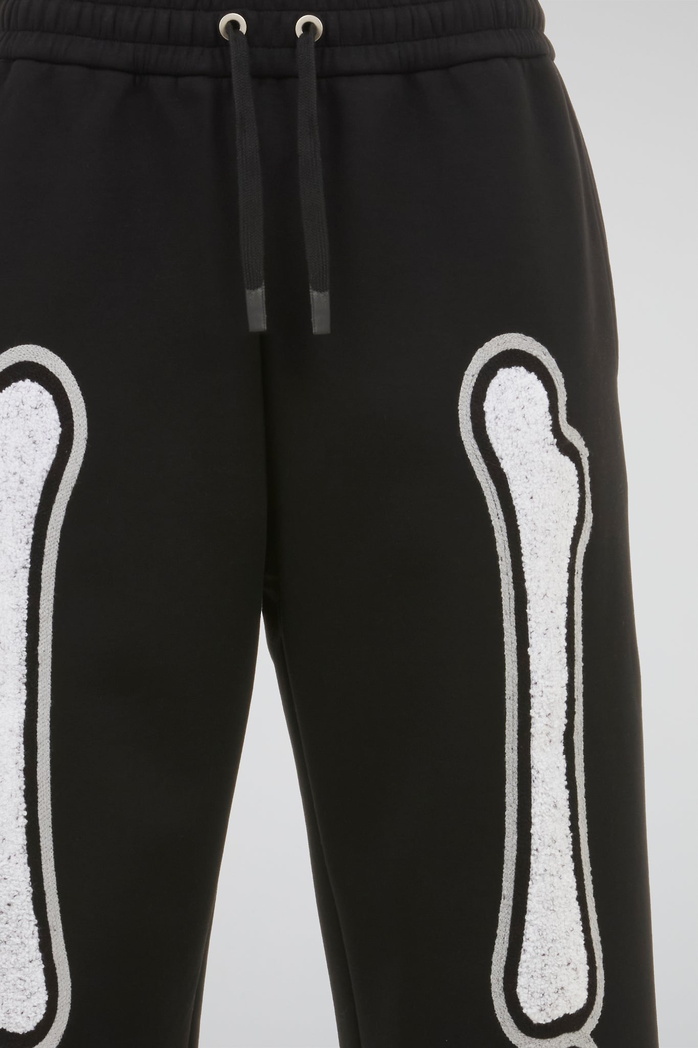 BHYPE BLACK & WHITE SKELETON CHENILLE SWEATPANTS
