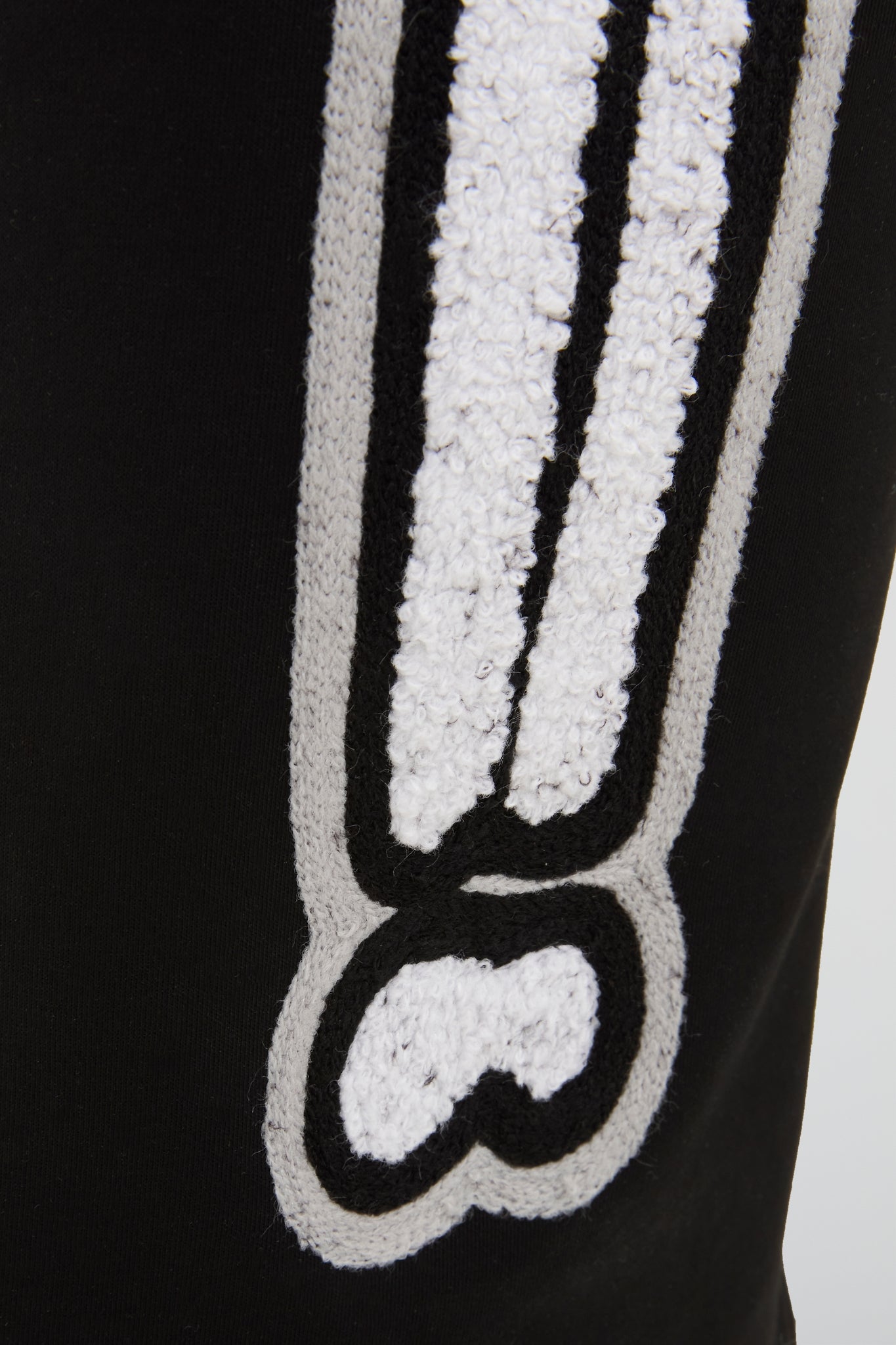BHYPE BLACK & WHITE SKELETON CHENILLE SWEATPANTS