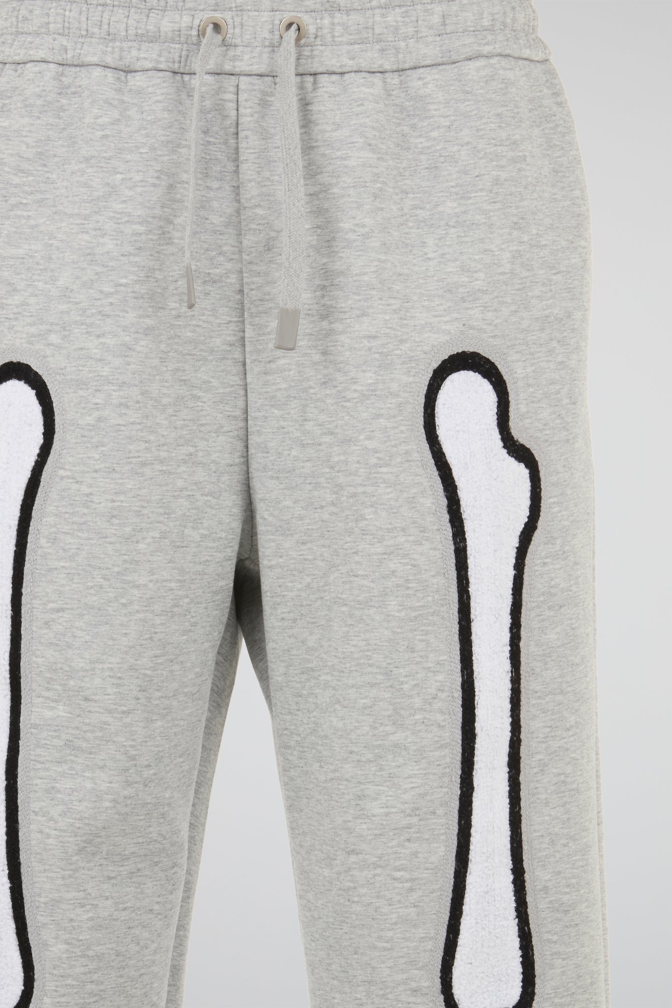 BHYPE GREY & WHITE SKELETON CHENILLE SWEATPANTS