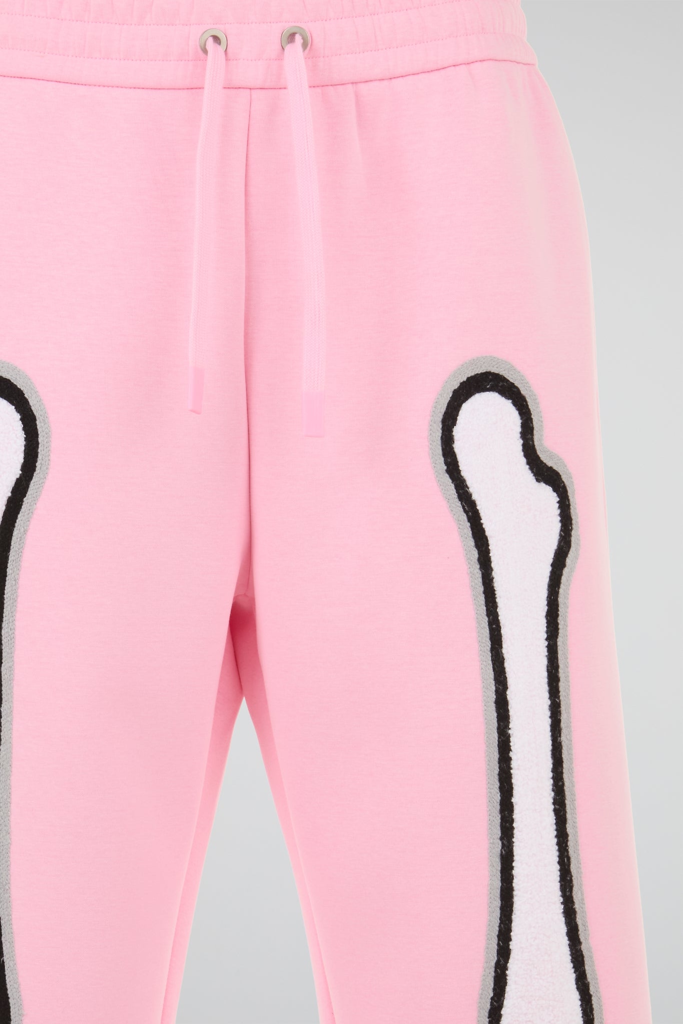 BHYPE PINK & WHITE SKELETON CHENILLE SWEATPANTS