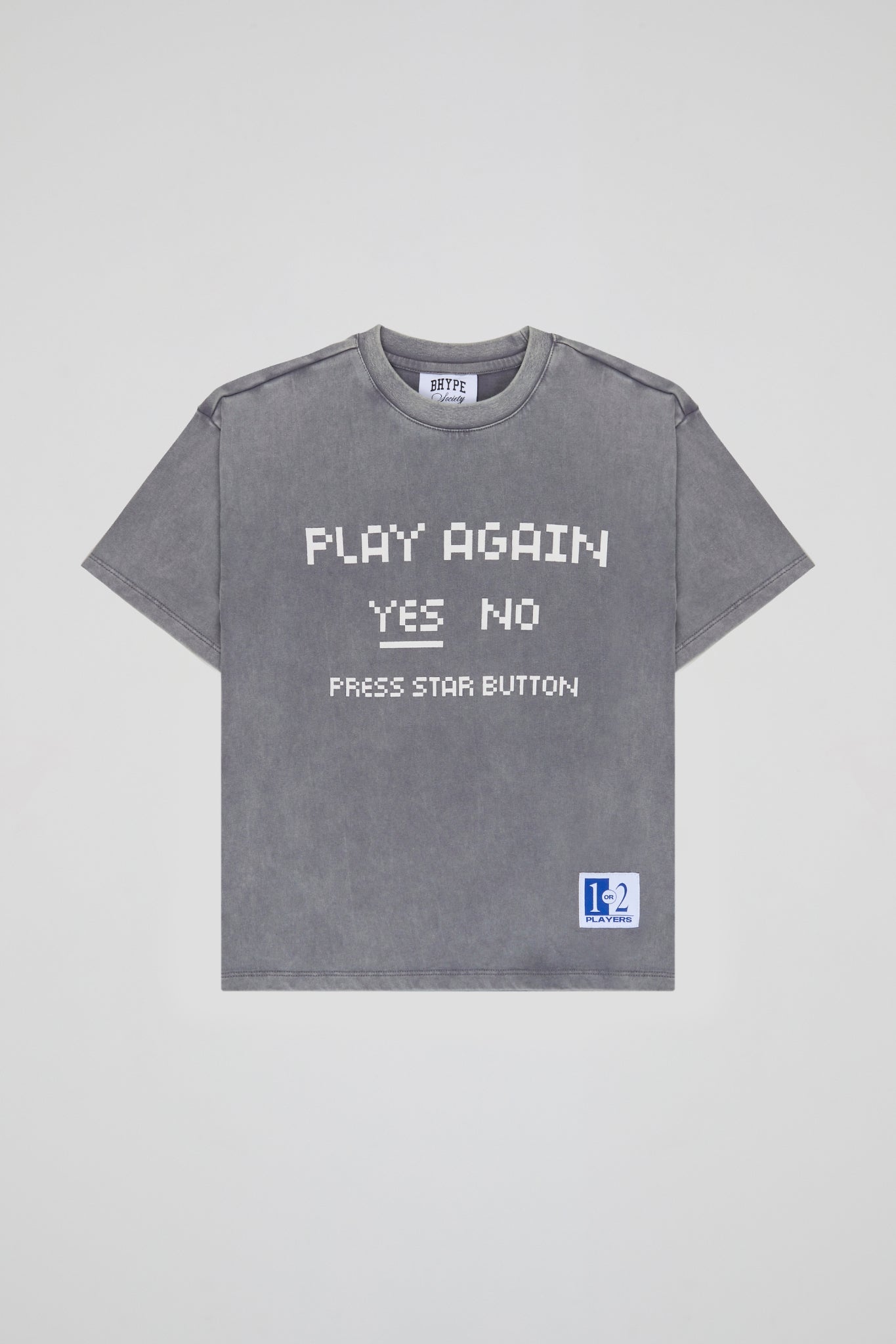BHYPE SOCIETY - BHS VIDEO GAME FADED GREY TSHIRT (KIDS)
