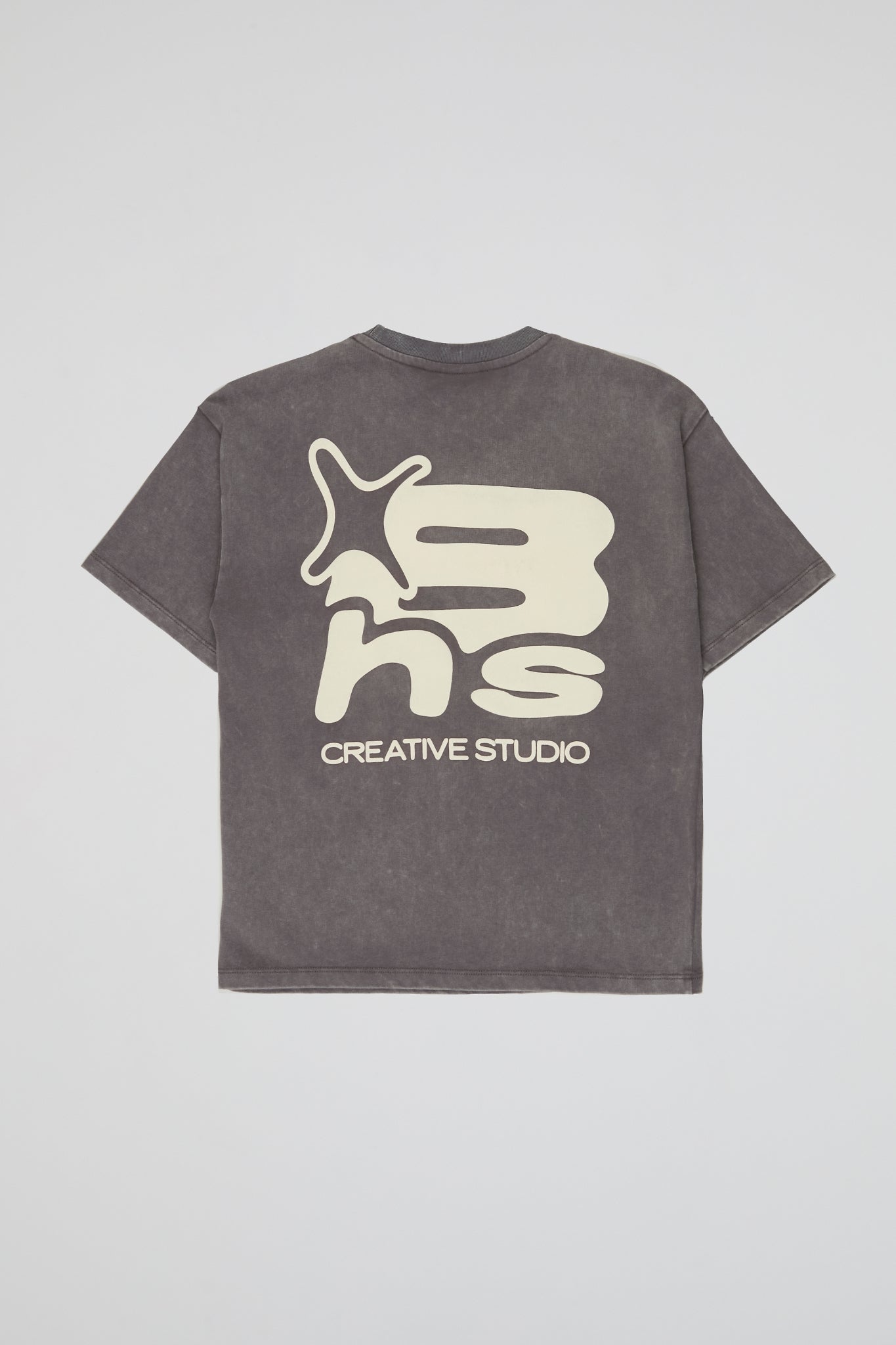 BHYPE KIDS - Creative Studio Washed Grey Puff T-Shirt