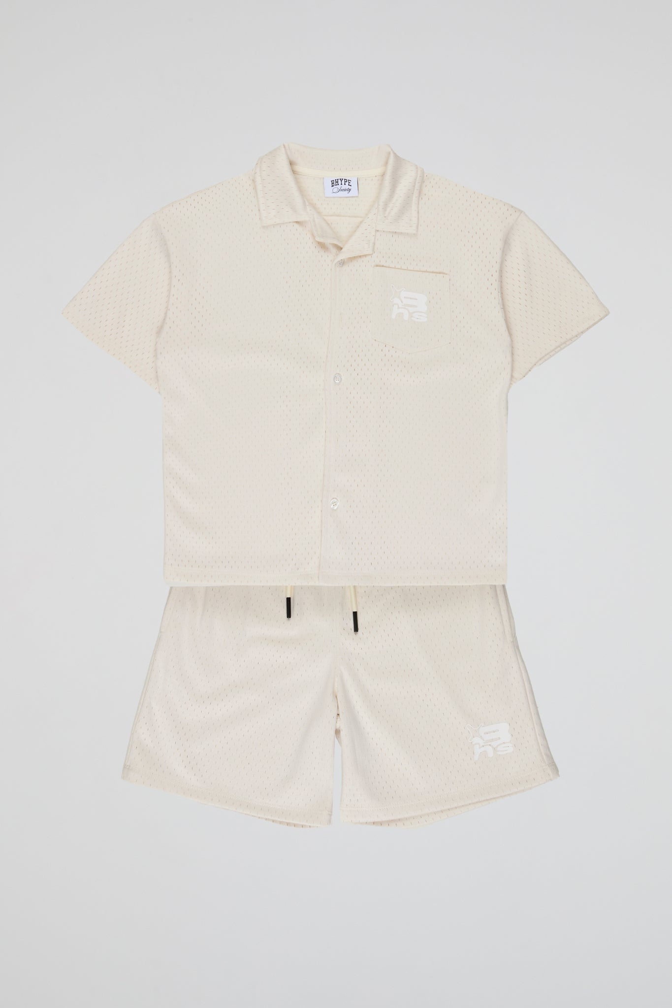 BHYPE KIDS - CREAM MESH SET