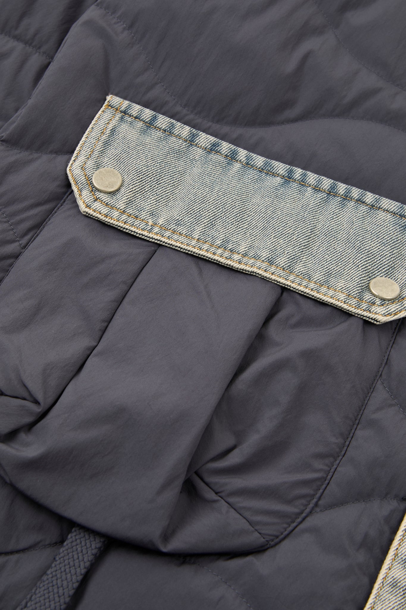 Dumist – Hybrid Quilted Denim Overshirt Jacket