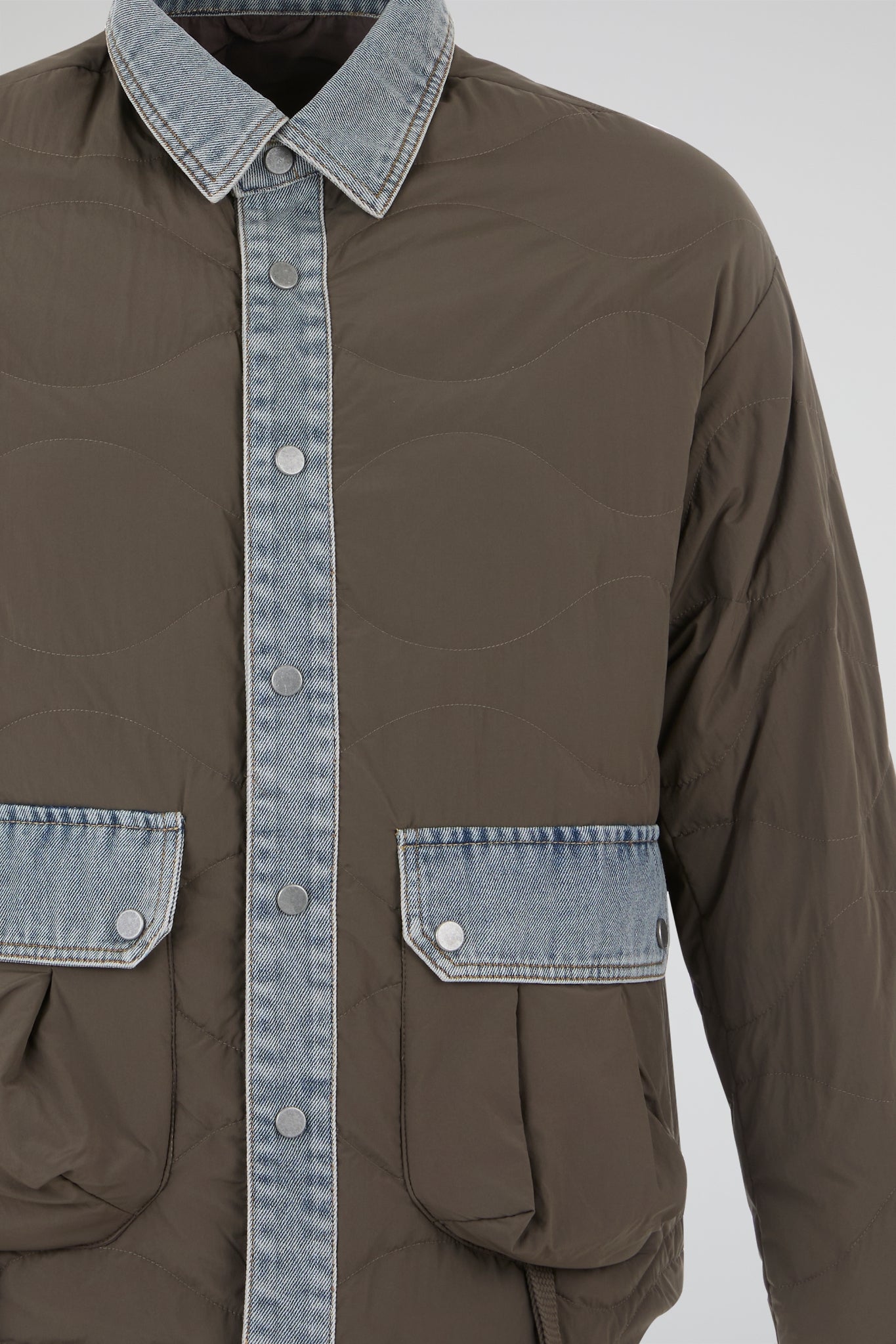 Dumist – Hybrid Quilted Denim Overshirt Jacket