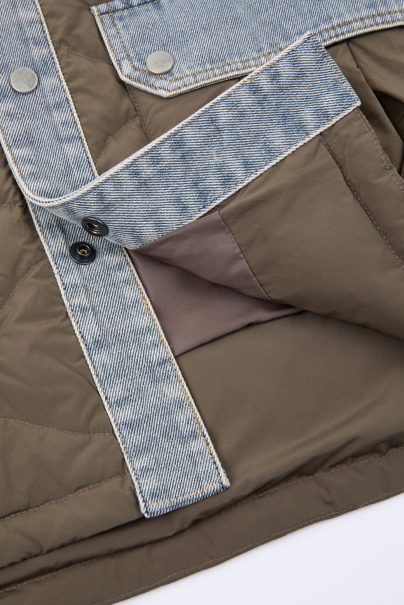 Dumist – Hybrid Quilted Denim Overshirt Jacket