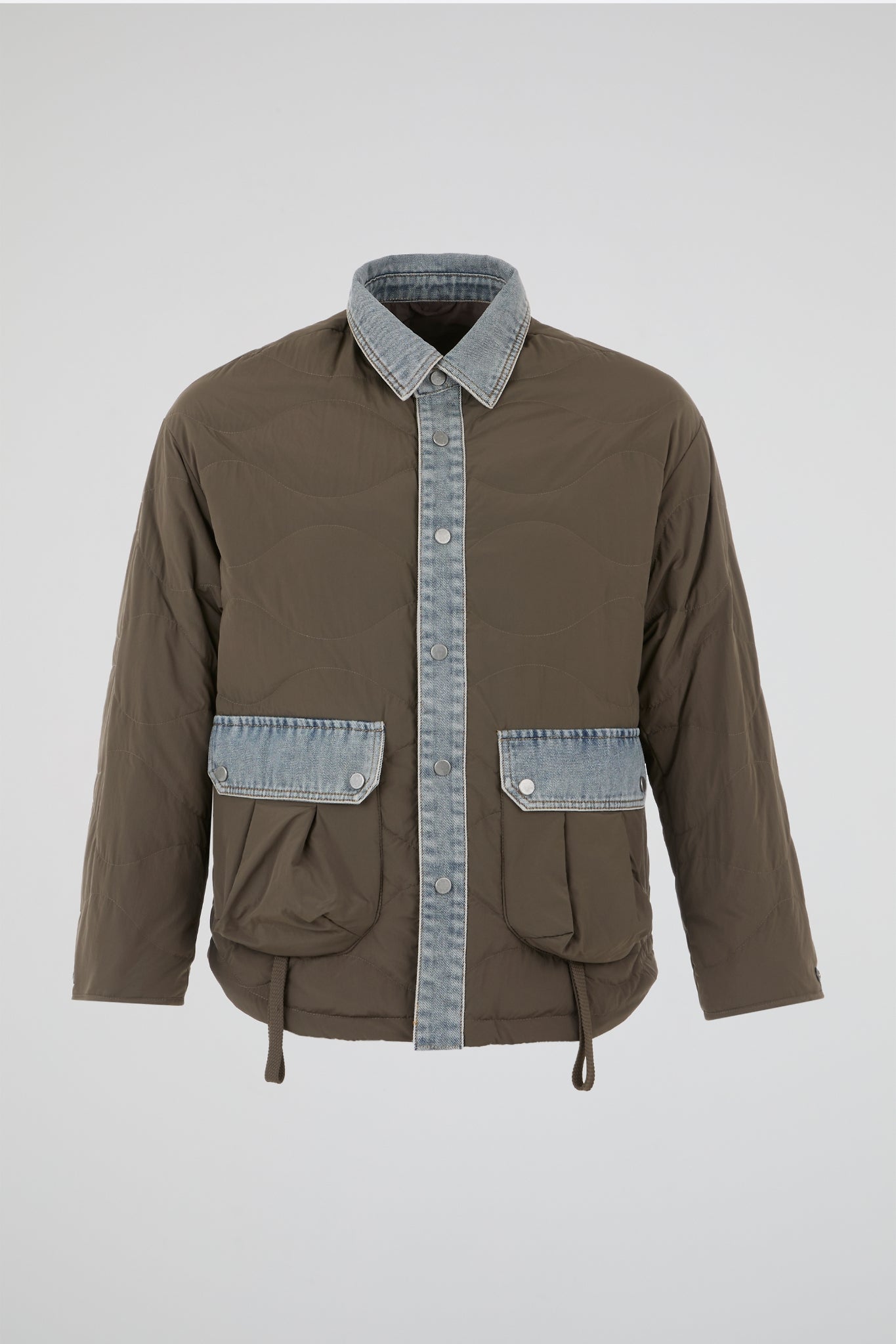 Dumist – Hybrid Quilted Denim Overshirt Jacket
