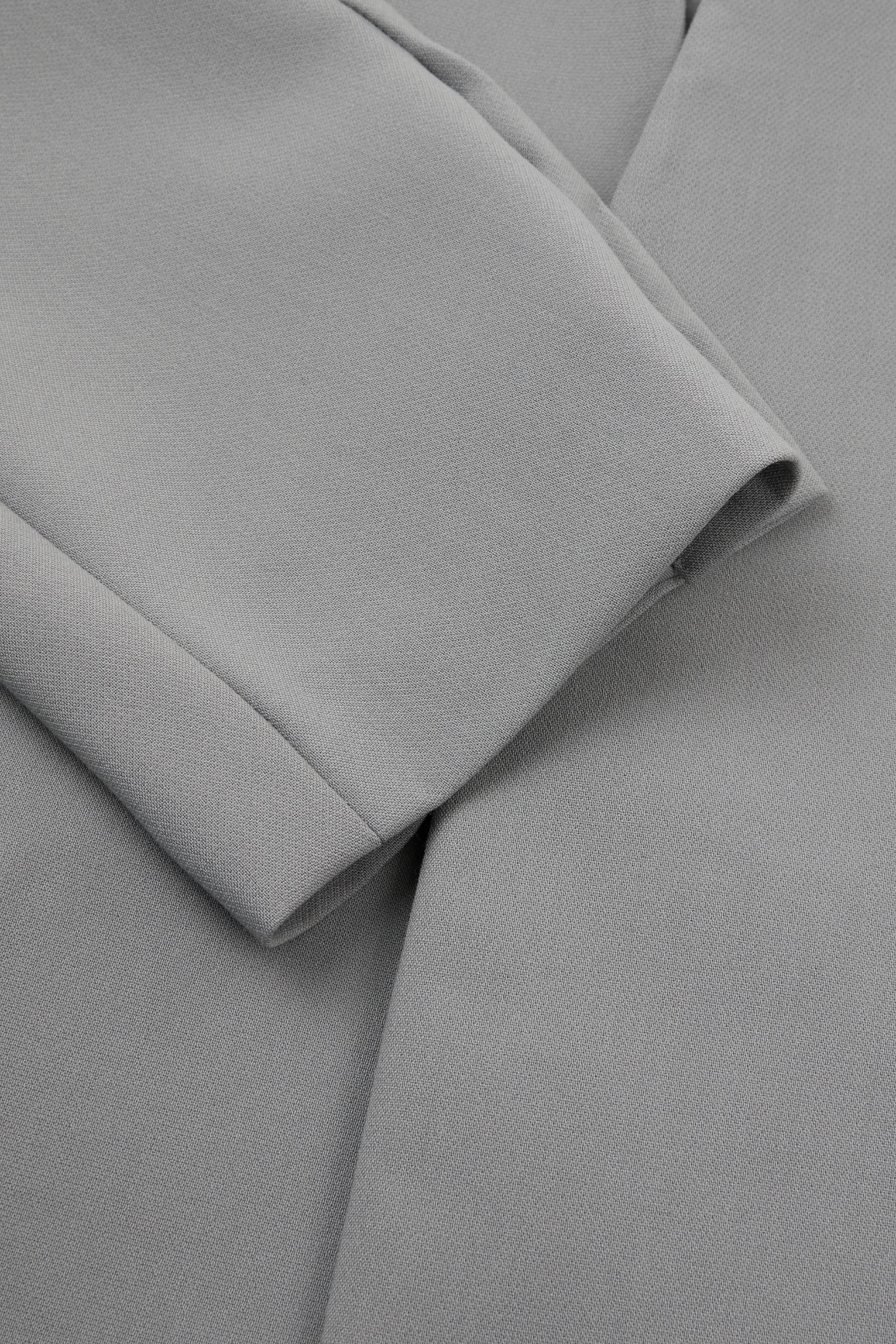 Dumist – Grey Minimal Collarless Blazer