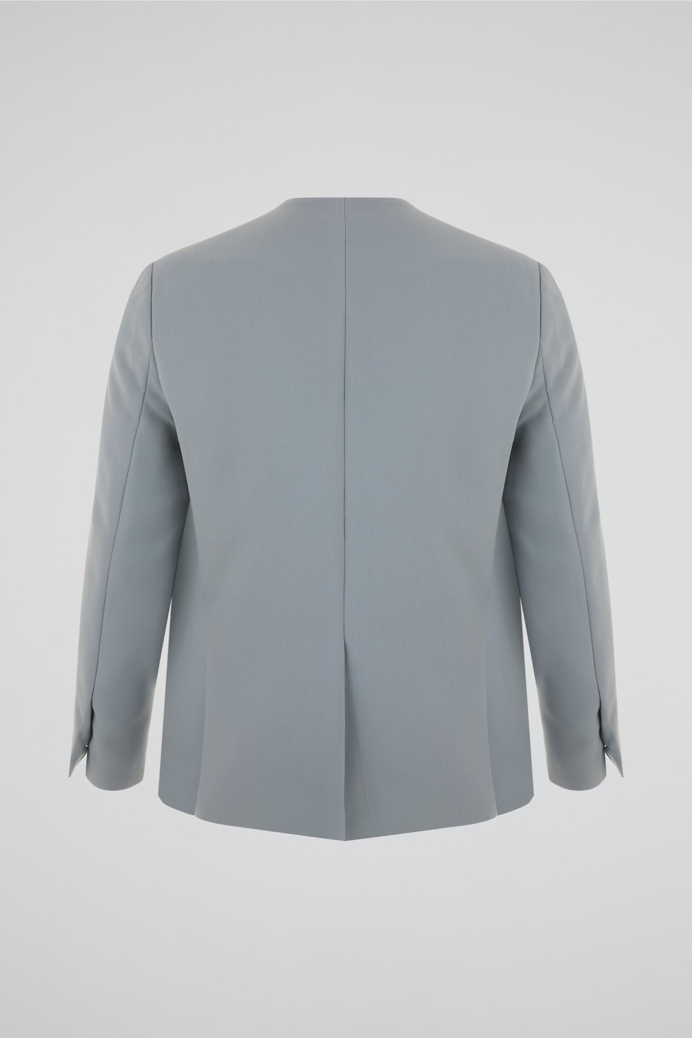 Dumist – Grey Minimal Collarless Blazer