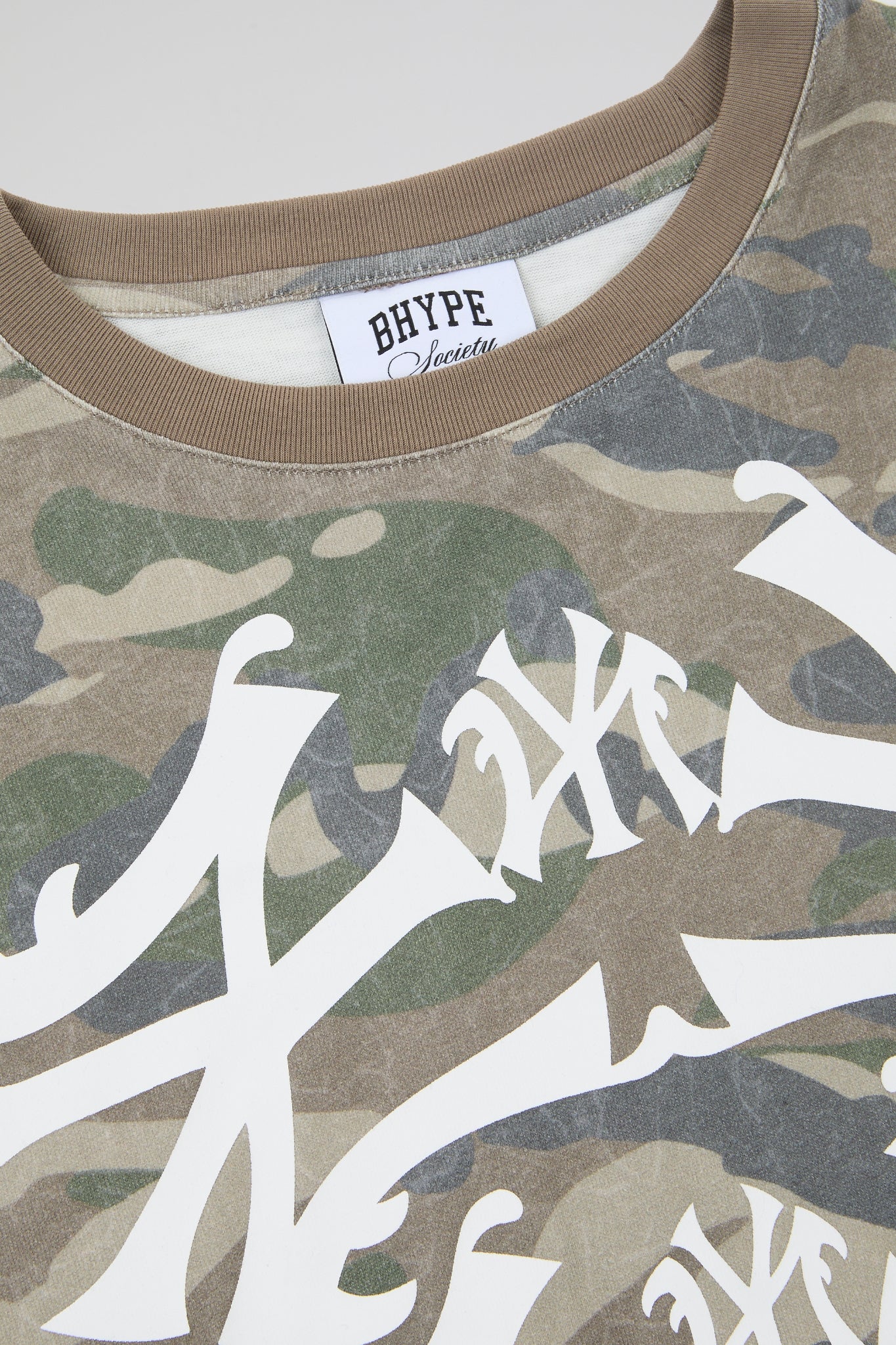 BHYPE CAMO SKELETON NY RIB CAGE BOXY TEE