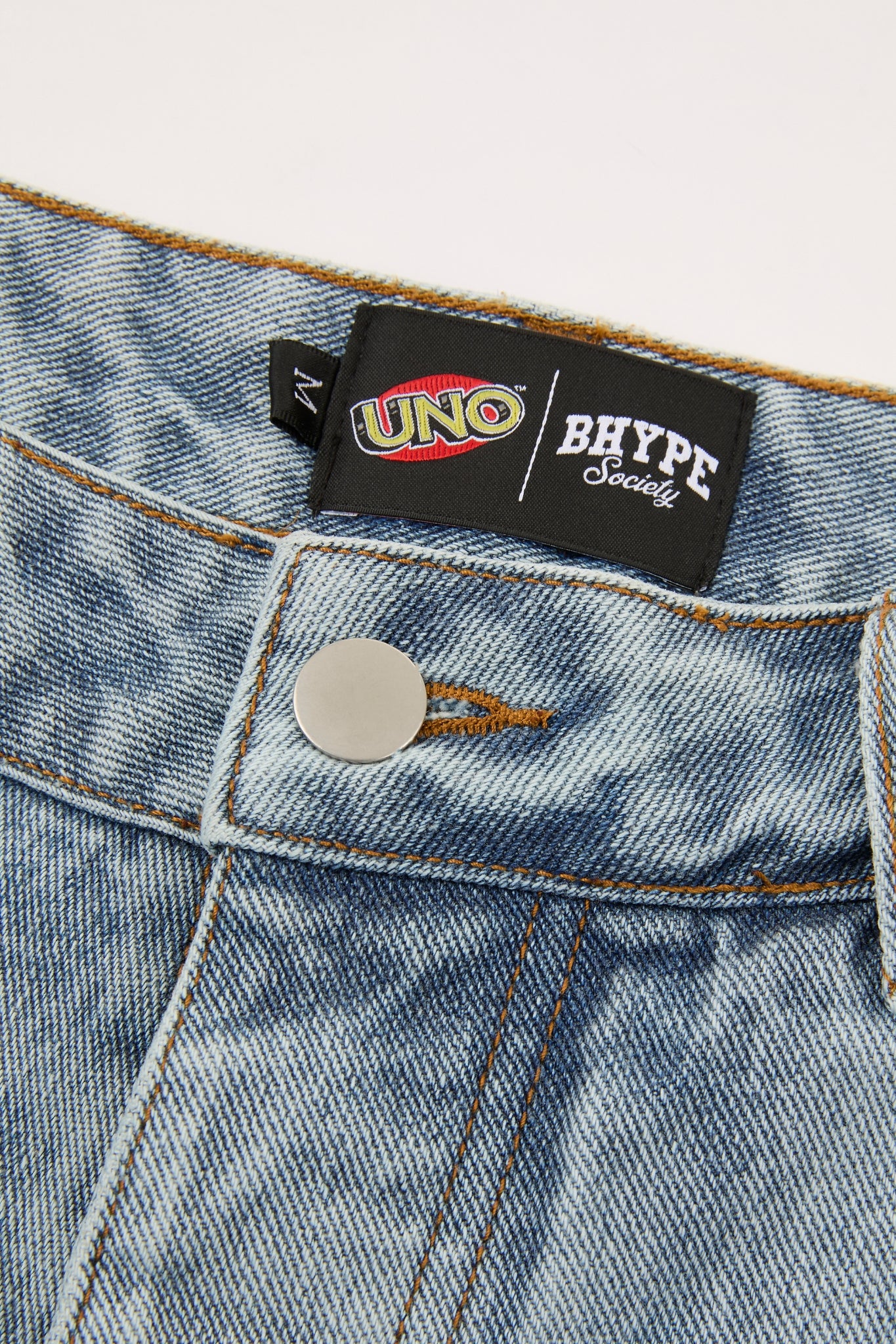 BHYPE x UNO® Embroidered Card Denim Shorts