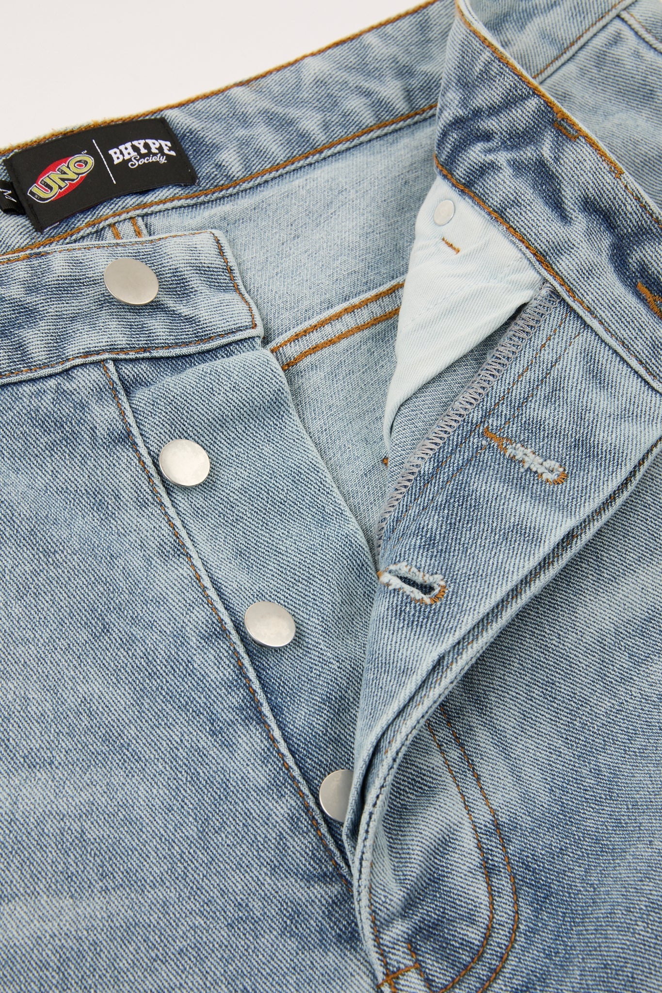 BHYPE x UNO® Embroidered Card Denim Shorts