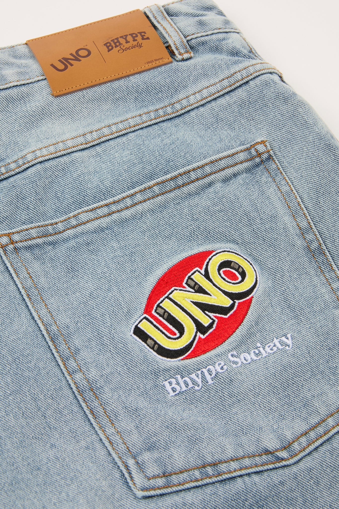 BHYPE x UNO® Embroidered Card Denim Shorts