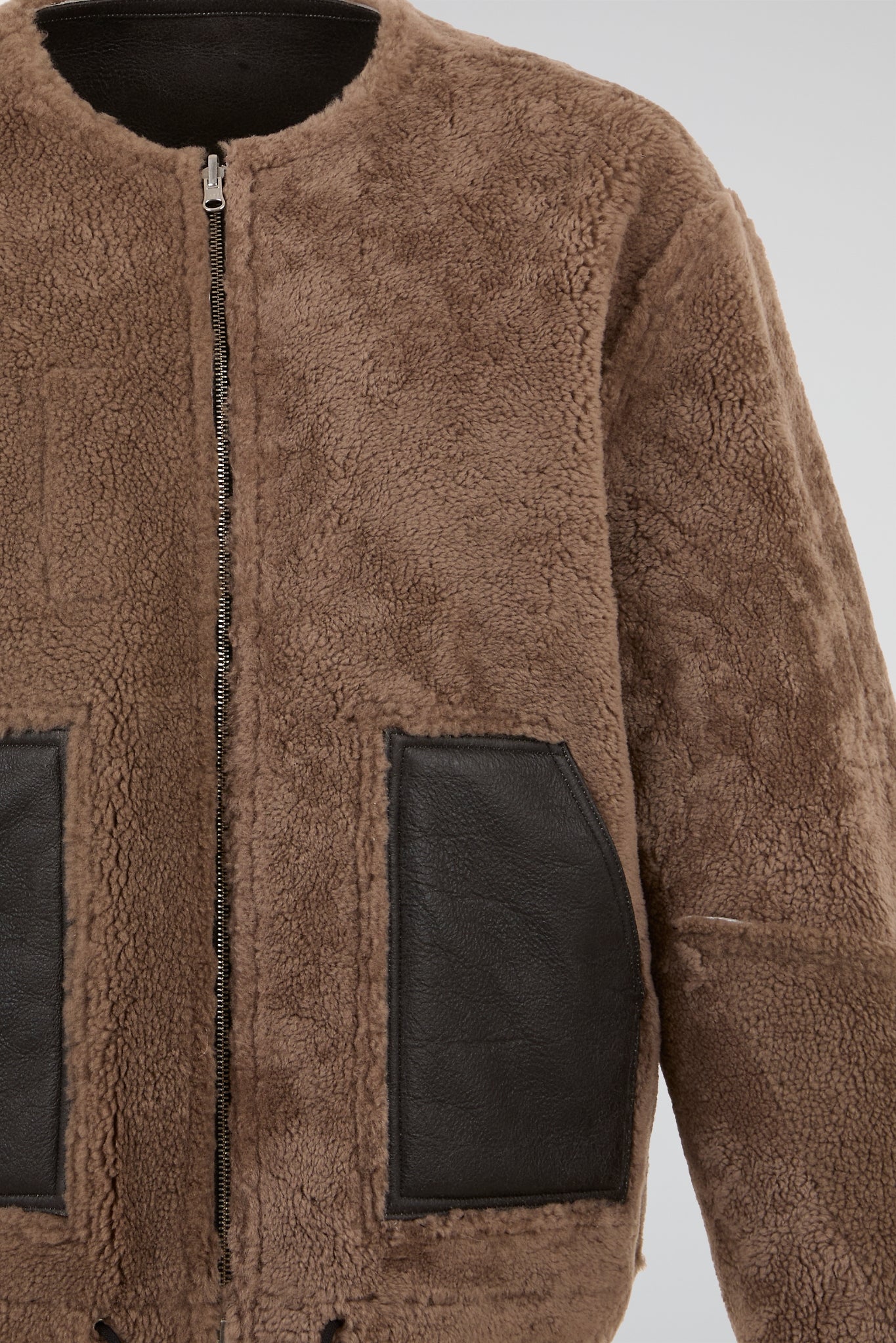 Dumist – Reversible Shearling Zip Jacket