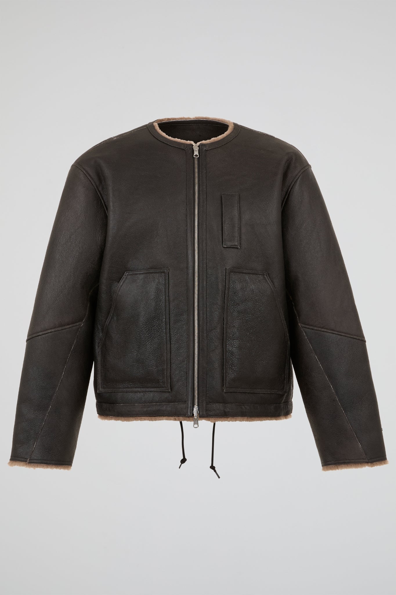 Dumist – Reversible Shearling Zip Jacket