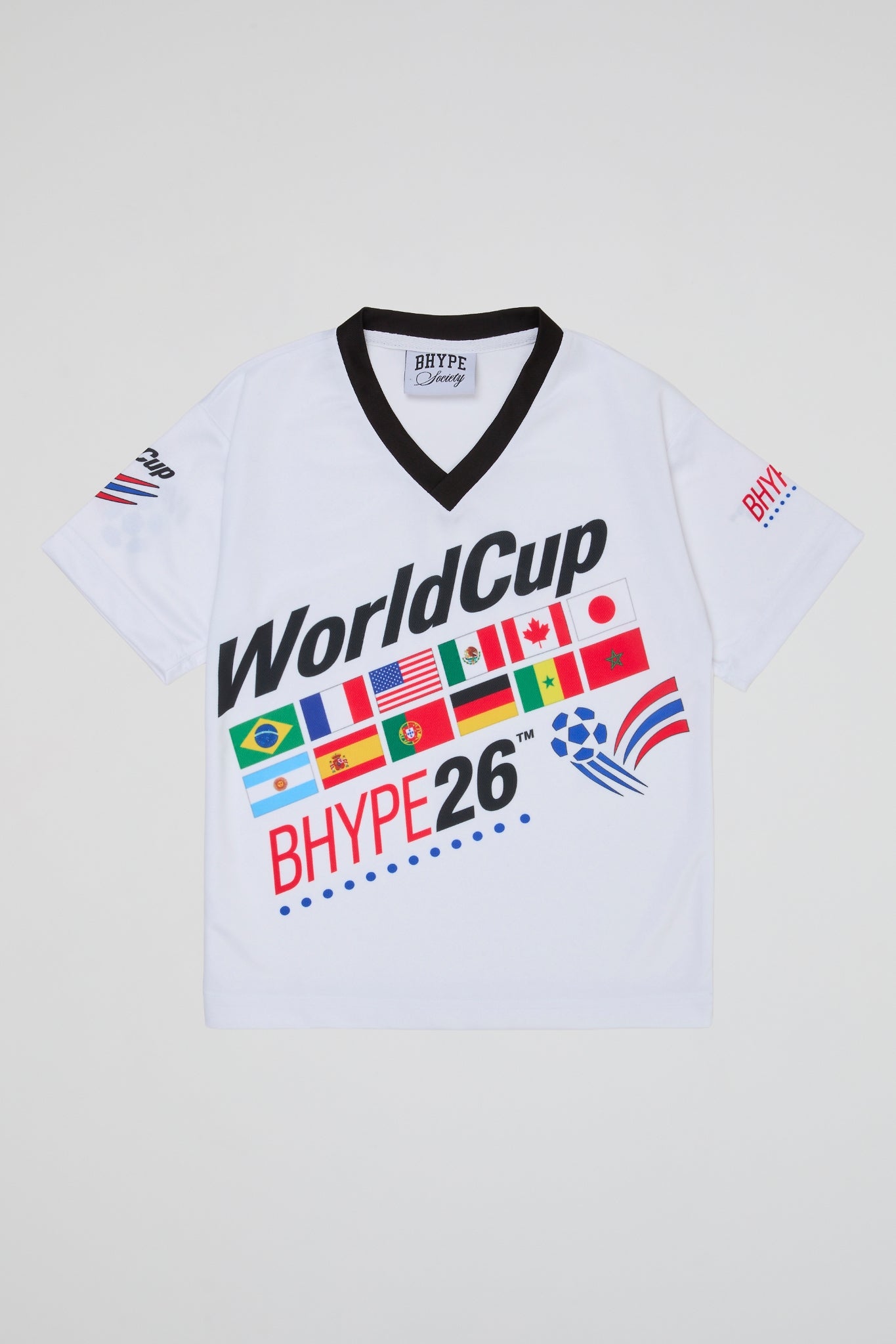 BHYPE - World Cup 26 White Flags Jersey (KIDS)