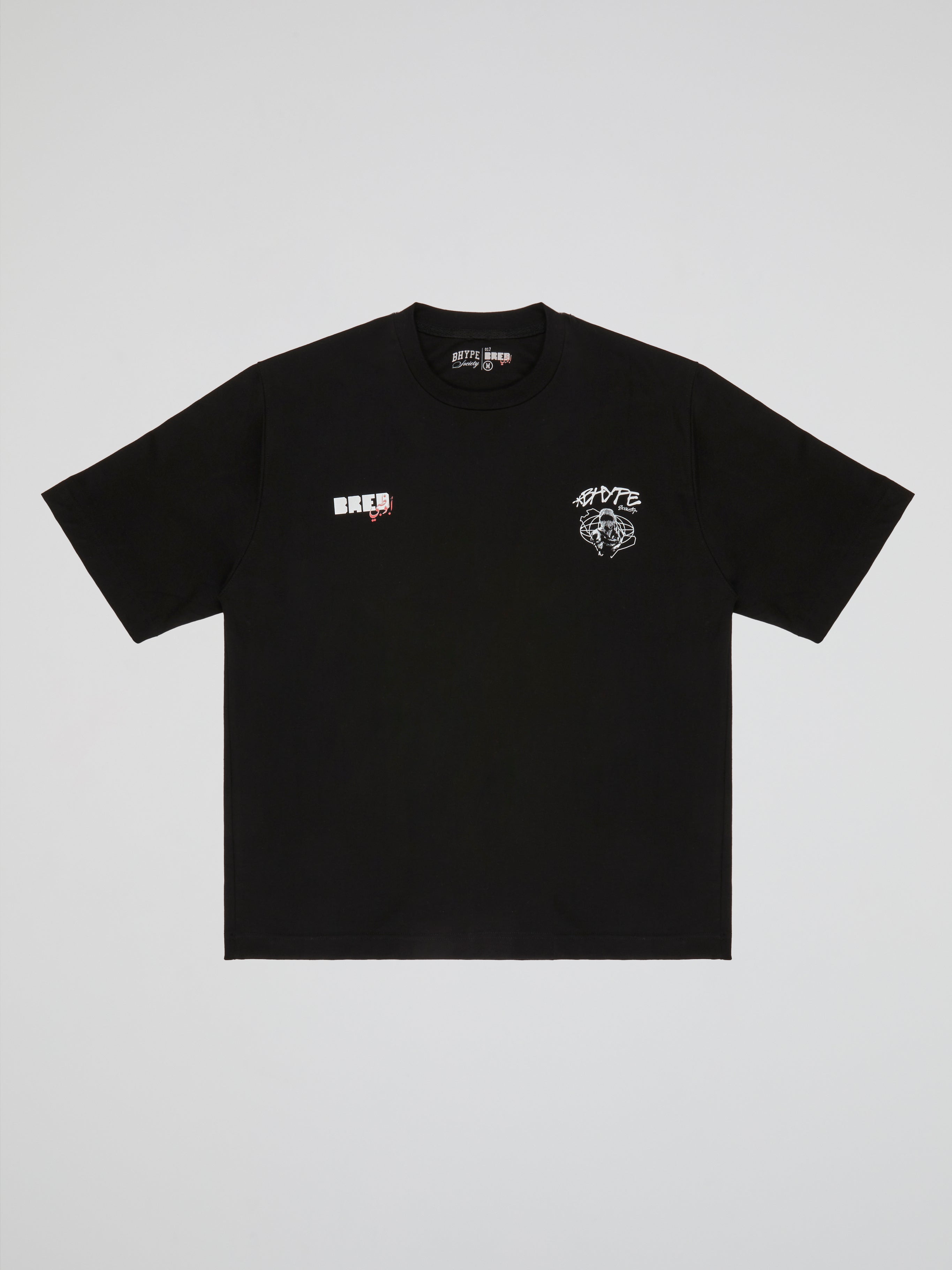 BHYPE SOCIETY X BRED 2024 BLACK TSHIRT